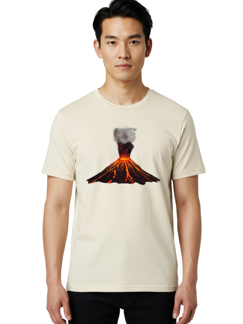 Volcano-Eruption-11 Men'S Graphic Tee, 100% Cotton, Comfortable Casual Summer Wear, Machine Washable, Vintage Camera, Old Camera, Antique Camera, Black Camera, Classic Photography, Photography Equipment, Nostalgic Device, Film Camera, Bai539