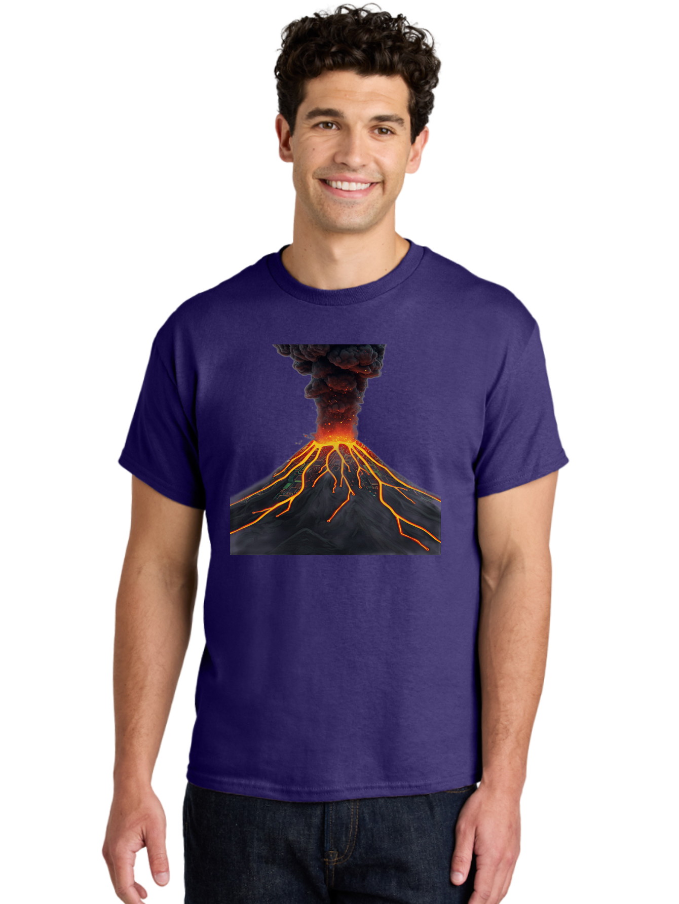 Volcano-Eruption-12 Men'S Graphic Tee, 100% Cotton, Comfortable Casual Summer Wear, Machine Washable, Vintage Camera, Old Camera, Antique Camera, Black Camera, Classic Photography, Photography Equipment, Nostalgic Device, Film Camera, Bai540