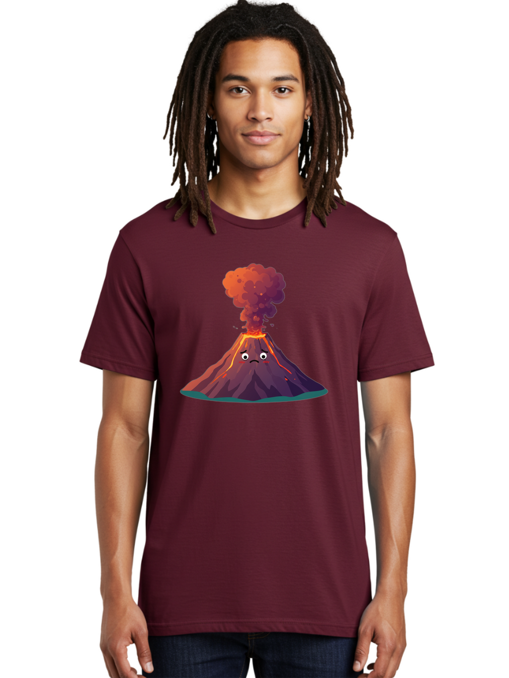 Volcano-Eruption-2 Men'S Graphic Tee, 100% Cotton, Comfortable Casual Summer Wear, Machine Washable, Vintage Camera, Old Camera, Antique Camera, Black Camera, Classic Photography, Photography Equipment, Nostalgic Device, Film Camera, Bai541