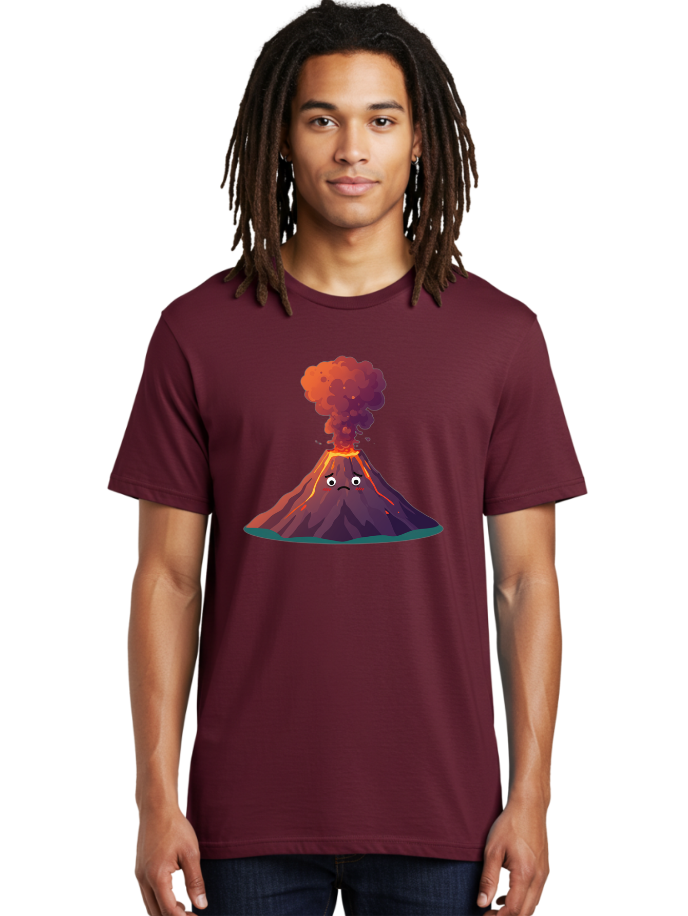 Volcano-Eruption-2 Men'S Graphic Tee, 100% Cotton, Comfortable Casual Summer Wear, Machine Washable, Vintage Camera, Old Camera, Antique Camera, Black Camera, Classic Photography, Photography Equipment, Nostalgic Device, Film Camera, Bai541
