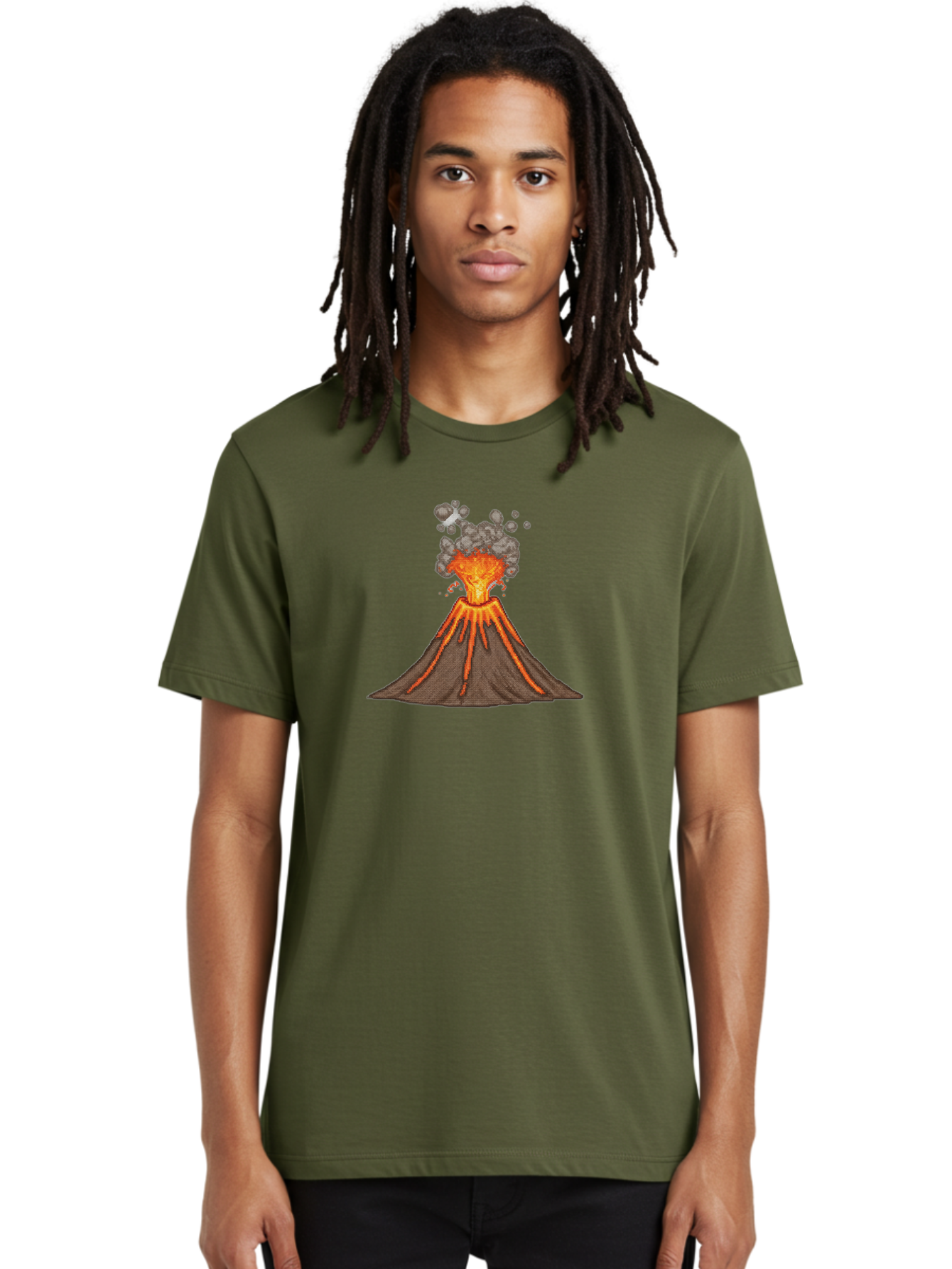Volcano-Eruption-3 Men'S Graphic Tee, 100% Cotton, Comfortable Casual Summer Wear, Machine Washable, Vintage Camera, Old Camera, Antique Camera, Black Camera, Classic Photography, Photography Equipment, Nostalgic Device, Film Camera, Bai542