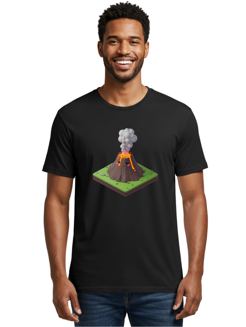 Volcano-Eruption-7 Men'S Graphic Tee, 100% Cotton, Comfortable Casual Summer Wear, Machine Washable, Vintage Camera, Old Camera, Antique Camera, Black Camera, Classic Photography, Photography Equipment, Nostalgic Device, Film Camera, Bai546