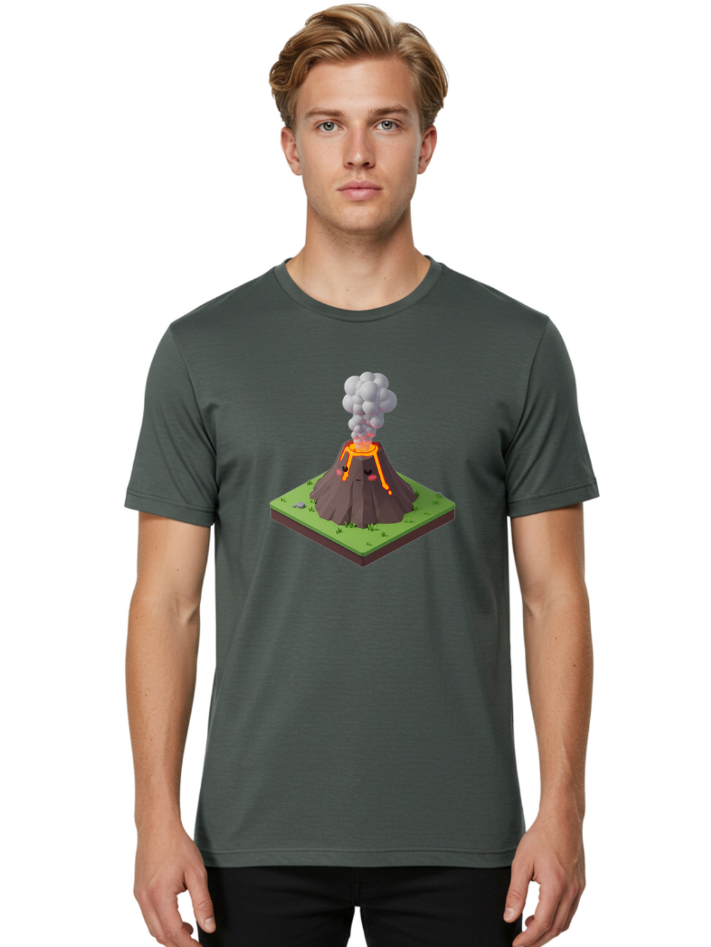 Volcano-Eruption-7 Men'S Graphic Tee, 100% Cotton, Comfortable Casual Summer Wear, Machine Washable, Vintage Camera, Old Camera, Antique Camera, Black Camera, Classic Photography, Photography Equipment, Nostalgic Device, Film Camera, Bai546