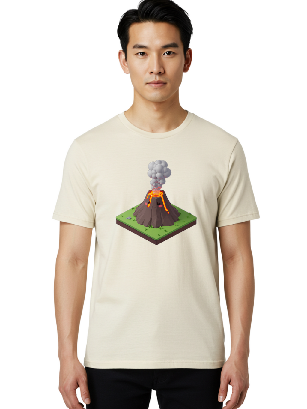 Volcano-Eruption-7 Men'S Graphic Tee, 100% Cotton, Comfortable Casual Summer Wear, Machine Washable, Vintage Camera, Old Camera, Antique Camera, Black Camera, Classic Photography, Photography Equipment, Nostalgic Device, Film Camera, Bai546