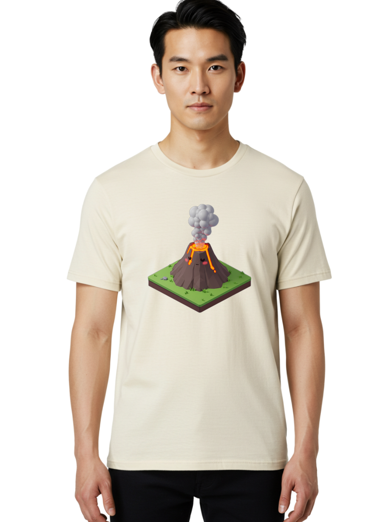 Volcano-Eruption-7 Men'S Graphic Tee, 100% Cotton, Comfortable Casual Summer Wear, Machine Washable, Vintage Camera, Old Camera, Antique Camera, Black Camera, Classic Photography, Photography Equipment, Nostalgic Device, Film Camera, Bai546