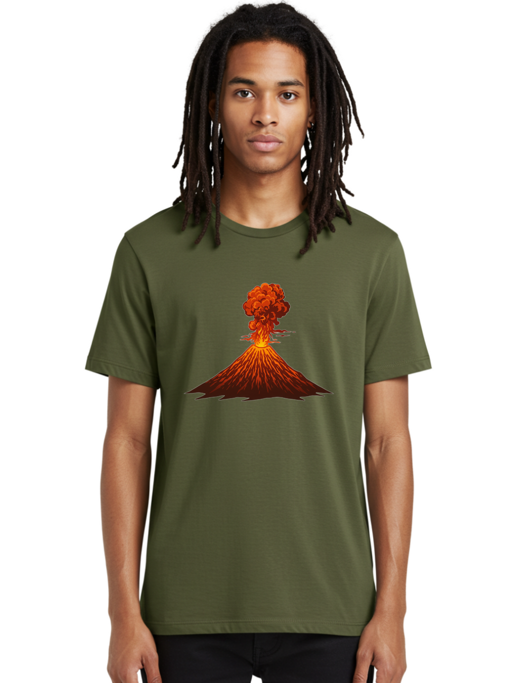 Volcano-Eruption Men'S Graphic Tee, 100% Cotton, Comfortable Casual Summer Wear, Machine Washable, Vintage Camera, Old Camera, Antique Camera, Black Camera, Classic Photography, Photography Equipment, Nostalgic Device, Film Camera, Camera Art Bai549