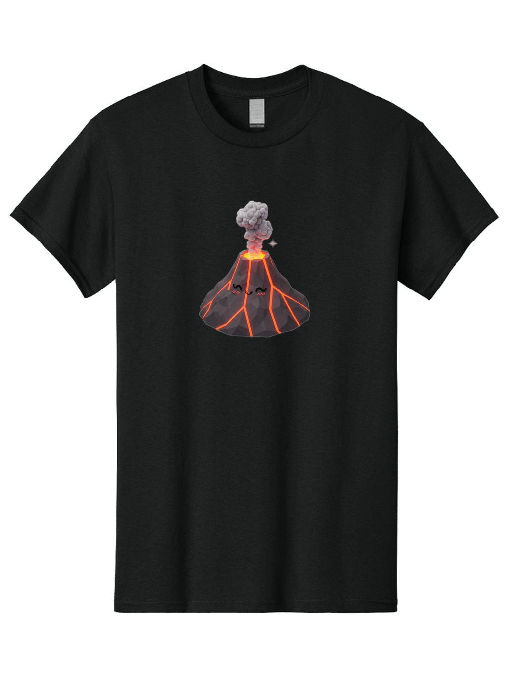 Volcano-With-Face-1 Men'S Graphic Tee, 100% Cotton, Comfortable Casual Summer Wear, Machine Washable, Vintage Camera, Old Camera, Antique Camera, Black Camera, Classic Photography, Photography Equipment, Nostalgic Device, Film Camera, Bai552