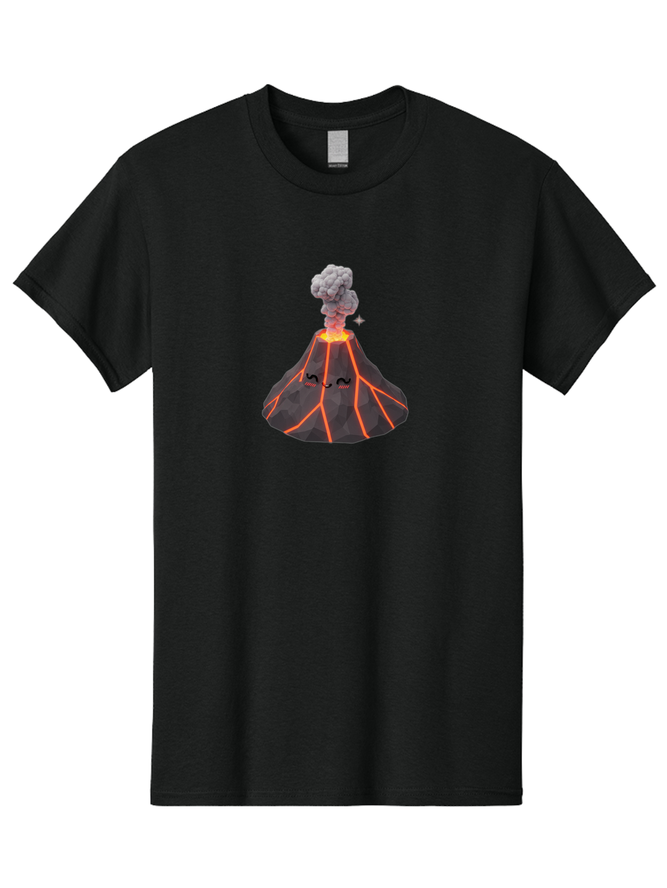 Volcano-With-Face-1 Men'S Graphic Tee, 100% Cotton, Comfortable Casual Summer Wear, Machine Washable, Vintage Camera, Old Camera, Antique Camera, Black Camera, Classic Photography, Photography Equipment, Nostalgic Device, Film Camera, Bai552