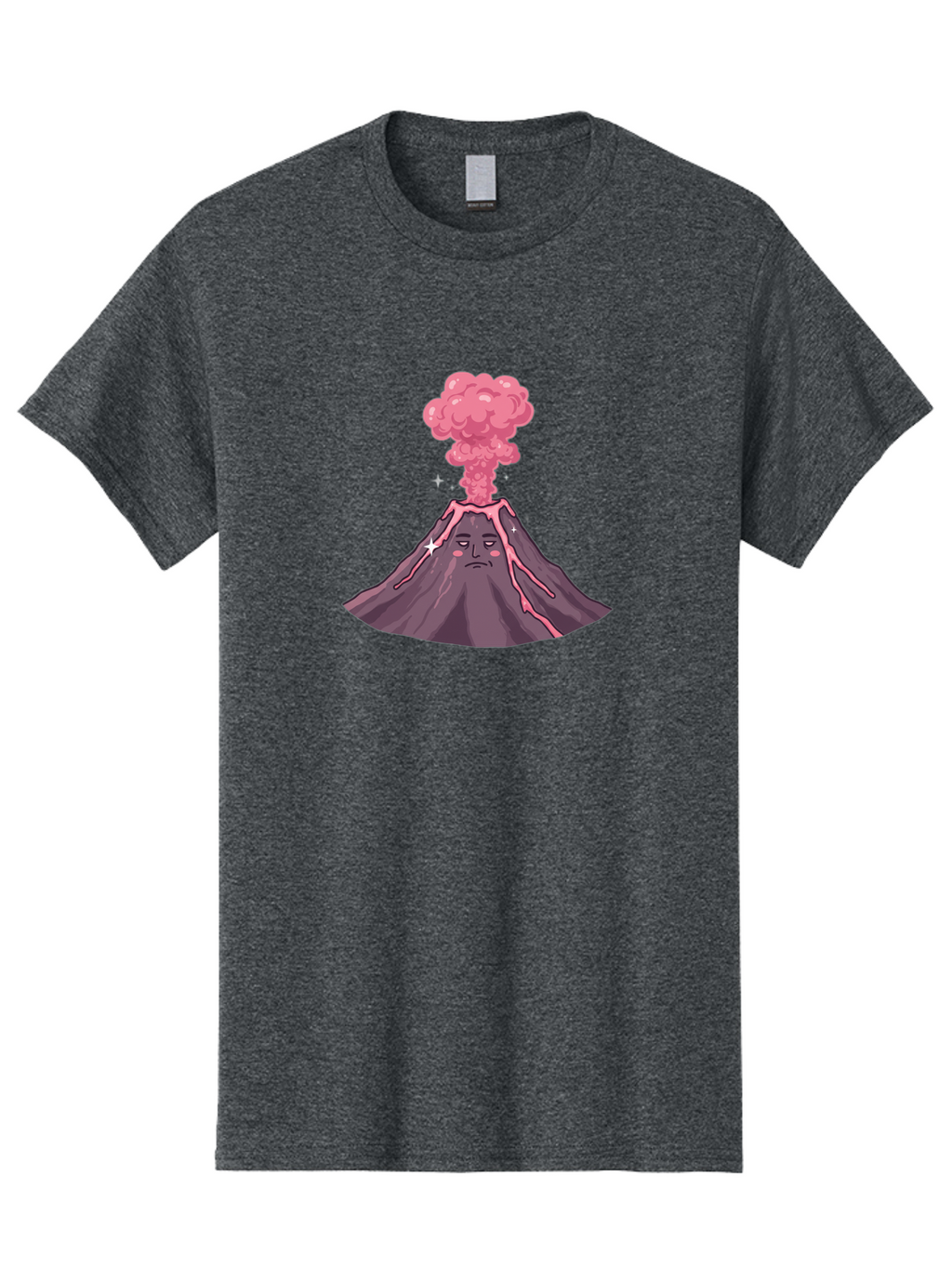 Volcano-With-Face-2 Men'S Graphic Tee, 100% Cotton, Comfortable Casual Summer Wear, Machine Washable, Vintage Camera, Old Camera, Antique Camera, Black Camera, Classic Photography, Photography Equipment, Nostalgic Device, Film Camera, Bai553