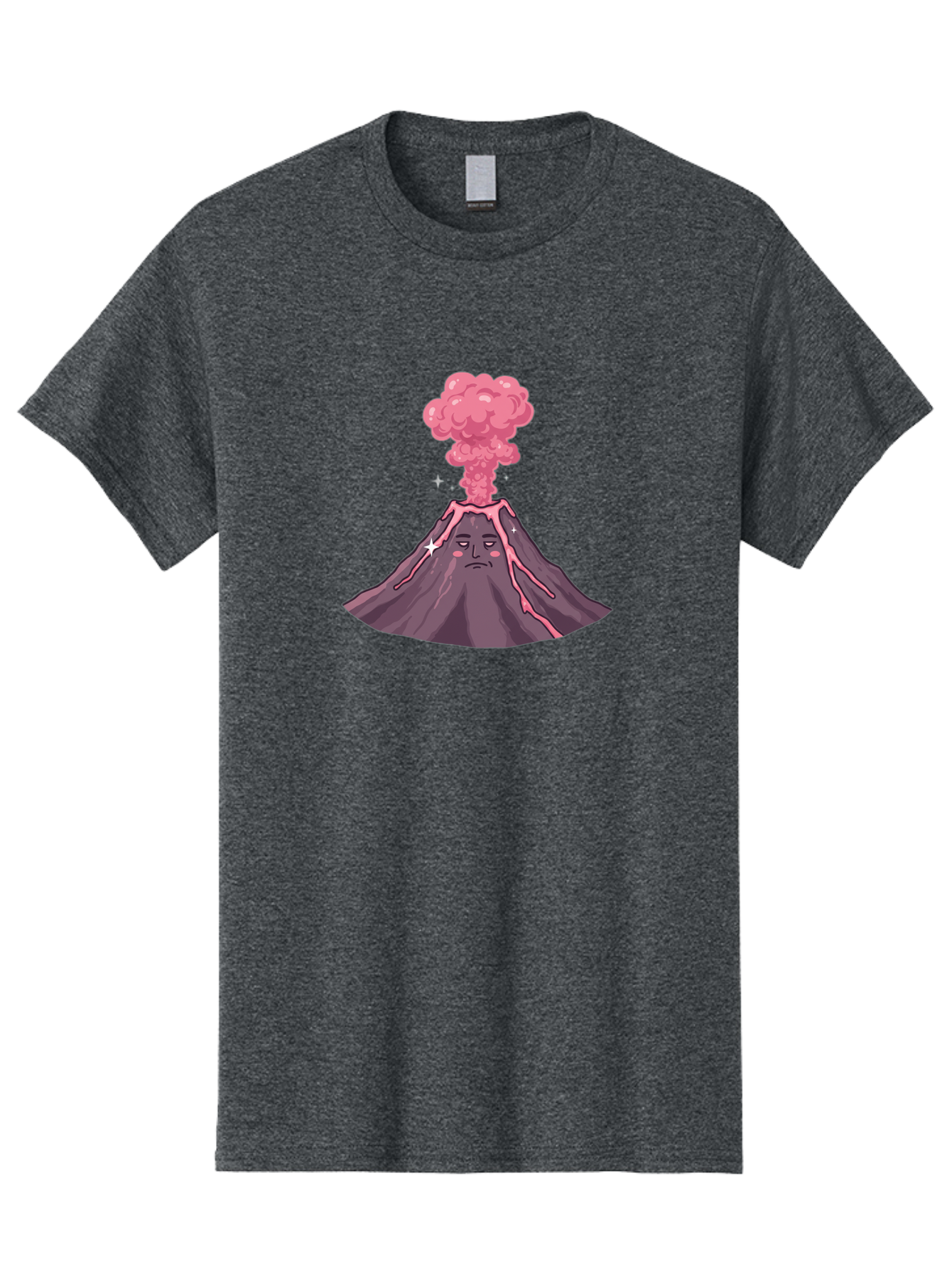 Volcano-With-Face-2 Men'S Graphic Tee, 100% Cotton, Comfortable Casual Summer Wear, Machine Washable, Vintage Camera, Old Camera, Antique Camera, Black Camera, Classic Photography, Photography Equipment, Nostalgic Device, Film Camera, Bai553