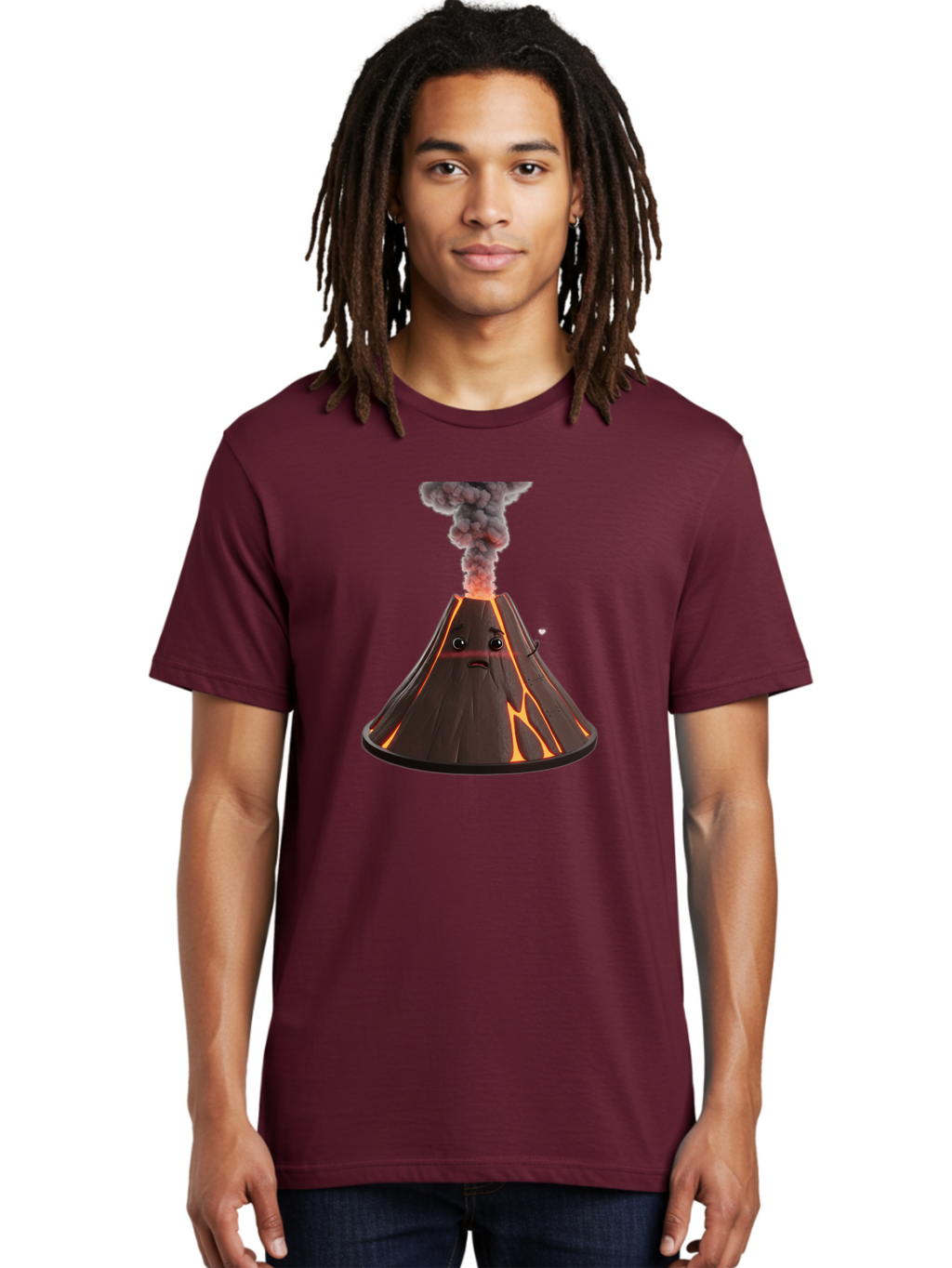 Volcano-With-Face Men'S Graphic Tee, 100% Cotton, Comfortable Casual Summer Wear, Machine Washable, Vintage Camera, Old Camera, Antique Camera, Black Camera, Classic Photography, Photography Equipment, Nostalgic Device, Film Camera, Camera Art Bai554