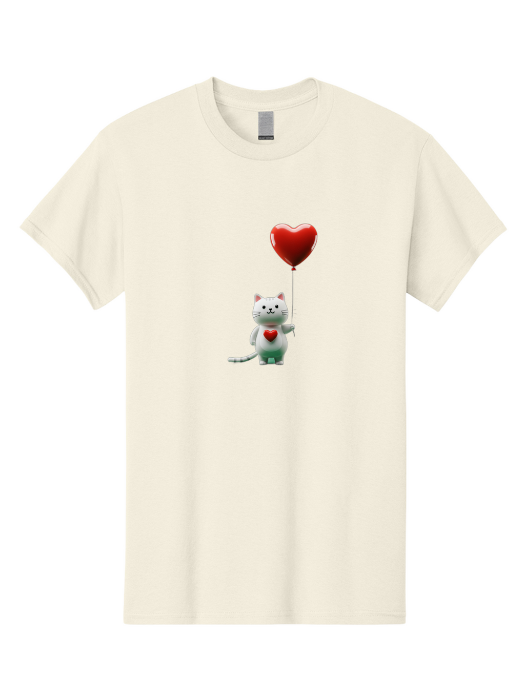White-Cat-With-Heart-Balloon Men'S Graphic Tee, 100% Cotton, Comfortable Casual Summer Wear, Machine Washable, Vintage Camera, Old Camera, Antique Camera, Black Camera, Classic Photography, Photography Equipment, Nostalgic Device, Film Camera, Bai557