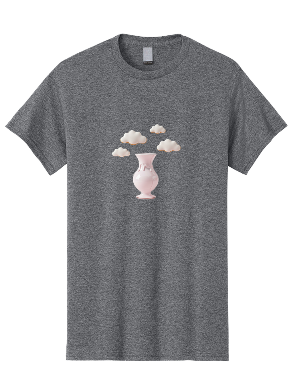 White-Vase-With-Clouds Men'S Graphic Tee, 100% Cotton, Comfortable Casual Summer Wear, Machine Washable, Vintage Camera, Old Camera, Antique Camera, Black Camera, Classic Photography, Photography Equipment, Nostalgic Device, Film Camera, Bai559