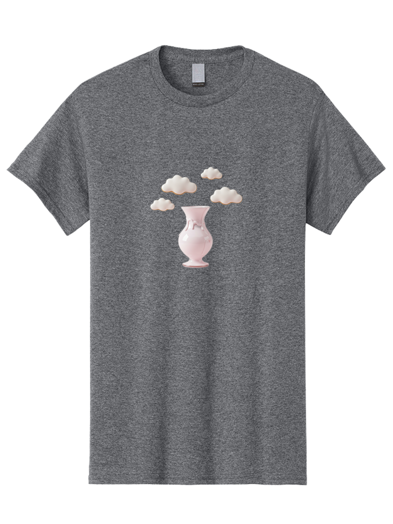 White-Vase-With-Clouds Men'S Graphic Tee, 100% Cotton, Comfortable Casual Summer Wear, Machine Washable, Vintage Camera, Old Camera, Antique Camera, Black Camera, Classic Photography, Photography Equipment, Nostalgic Device, Film Camera, Bai559