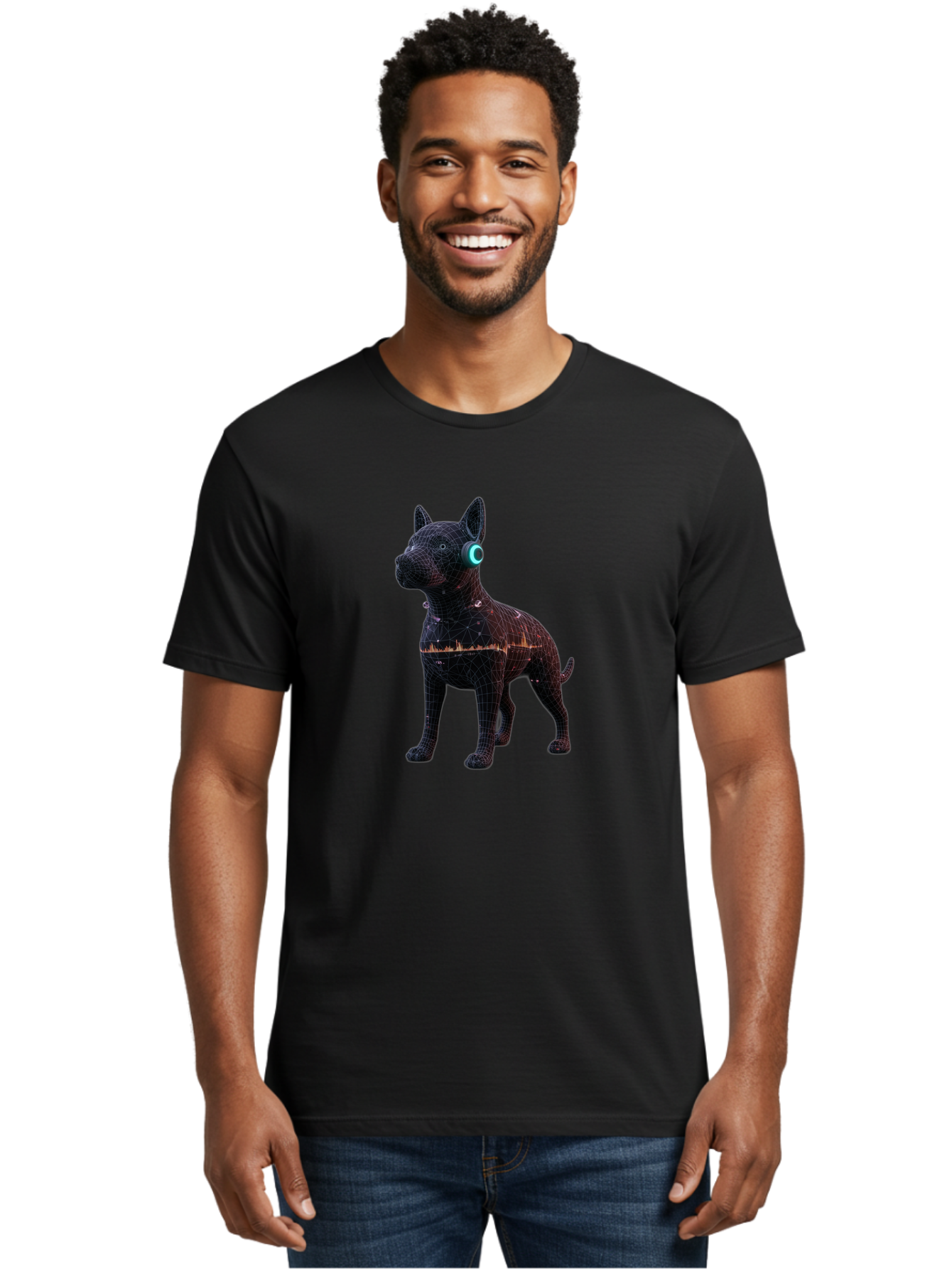 Wireframe-Dog Men'S Graphic Tee, 100% Cotton, Comfortable Casual Summer Wear, Machine Washable, Vintage Camera, Old Camera, Antique Camera, Black Camera, Classic Photography, Photography Equipment, Nostalgic Device, Film Camera, Camera Art Bai560