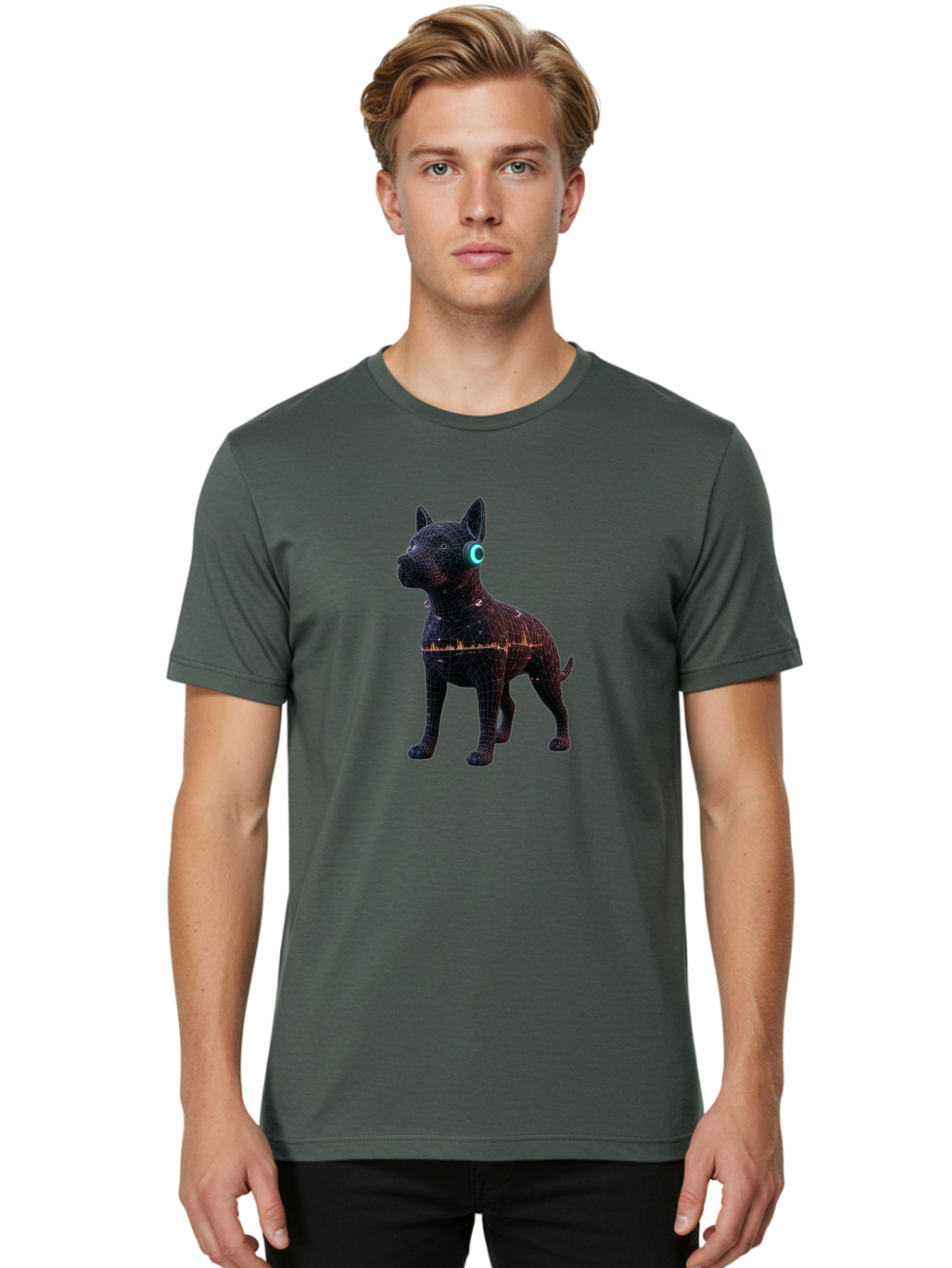 Wireframe-Dog Men'S Graphic Tee, 100% Cotton, Comfortable Casual Summer Wear, Machine Washable, Vintage Camera, Old Camera, Antique Camera, Black Camera, Classic Photography, Photography Equipment, Nostalgic Device, Film Camera, Camera Art Bai560