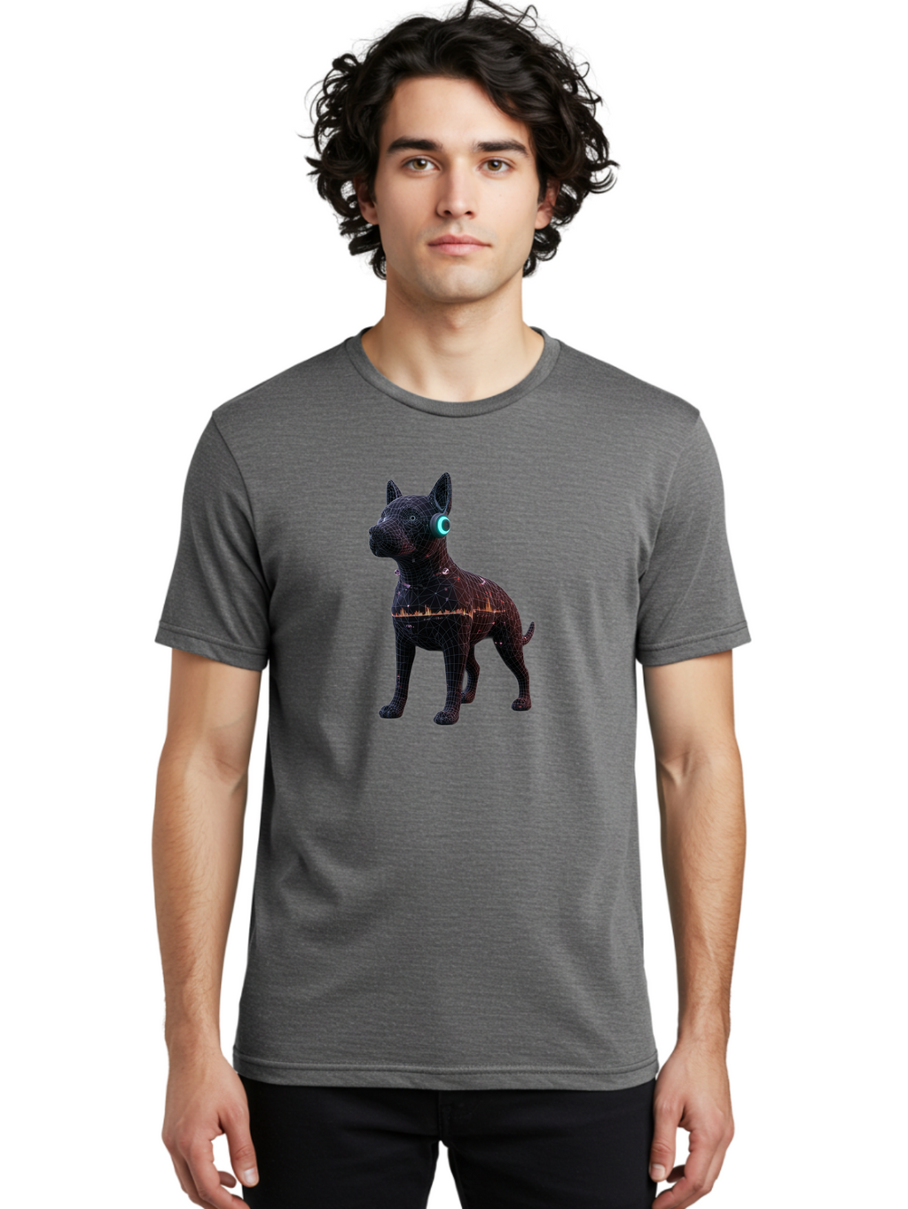 Wireframe-Dog Men'S Graphic Tee, 100% Cotton, Comfortable Casual Summer Wear, Machine Washable, Vintage Camera, Old Camera, Antique Camera, Black Camera, Classic Photography, Photography Equipment, Nostalgic Device, Film Camera, Camera Art Bai560