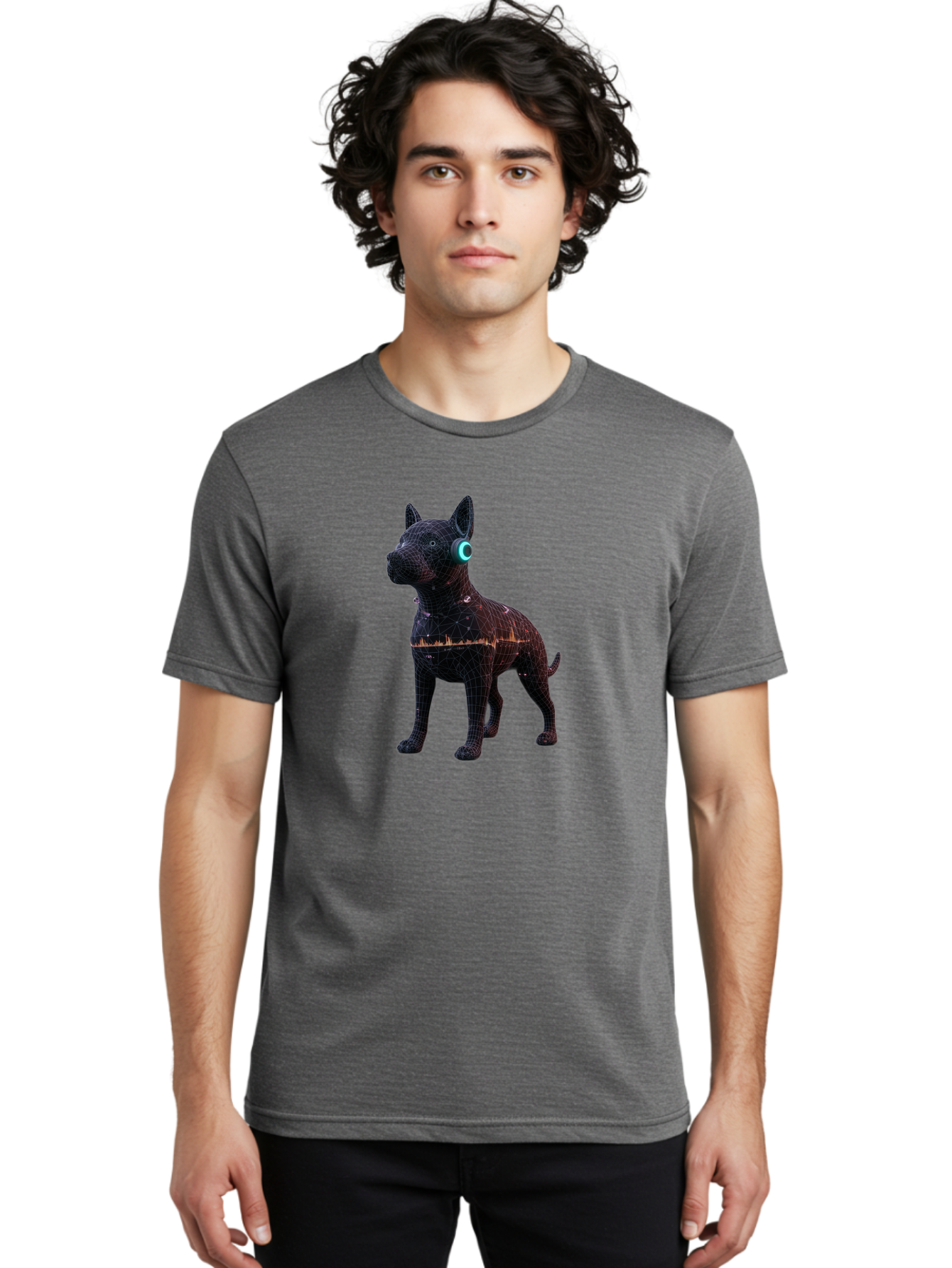 Wireframe-Dog Men'S Graphic Tee, 100% Cotton, Comfortable Casual Summer Wear, Machine Washable, Vintage Camera, Old Camera, Antique Camera, Black Camera, Classic Photography, Photography Equipment, Nostalgic Device, Film Camera, Camera Art Bai560