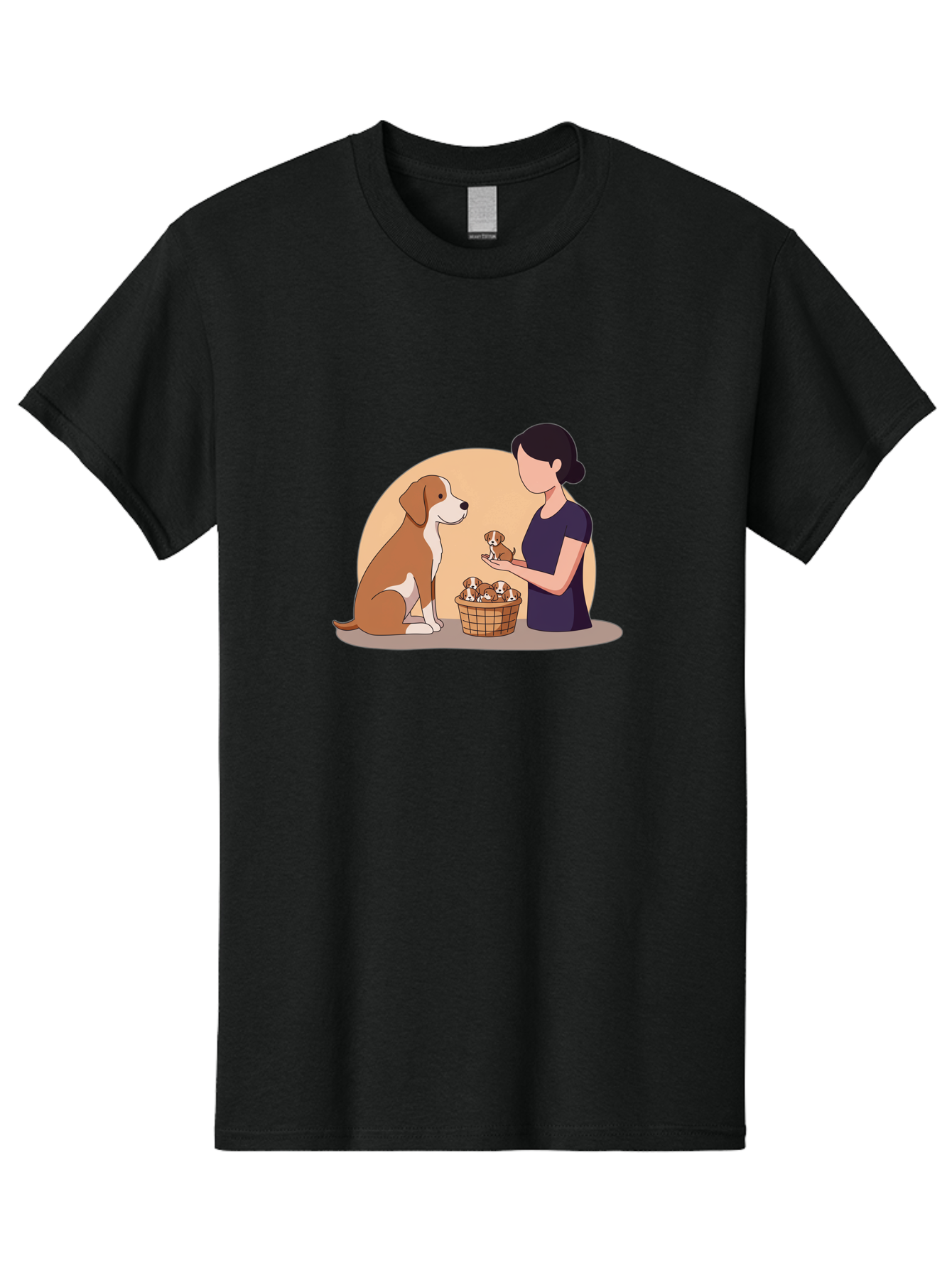 Woman-With-Dog-And-Puppies Men'S Graphic Tee, 100% Cotton, Comfortable Casual Summer Wear, Machine Washable, Vintage Camera, Old Camera, Antique Camera, Black Camera, Classic Photography, Photography Equipment, Nostalgic Device, Film Camera, Bai563