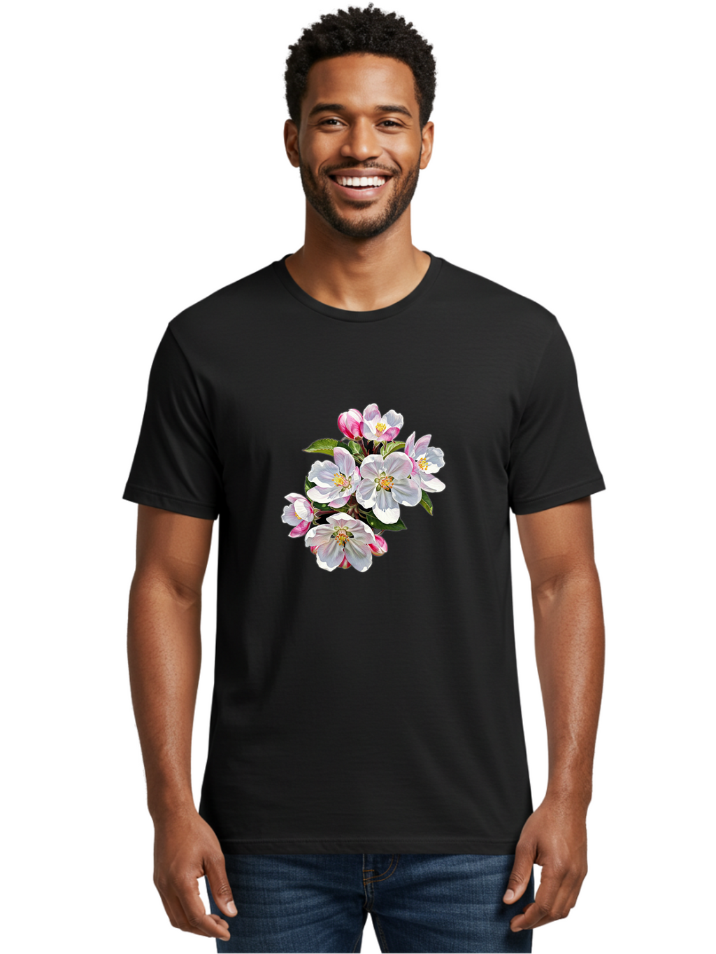 Apple-Blossoms Men'S Graphic Tee, 100% Cotton, Comfortable Casual Summer Wear, Machine Washable, Vintage Camera, Old Camera, Antique Camera, Black Camera, Classic Photography, Photography Equipment, Nostalgic Device, Film Camera, Camera Art Bai579