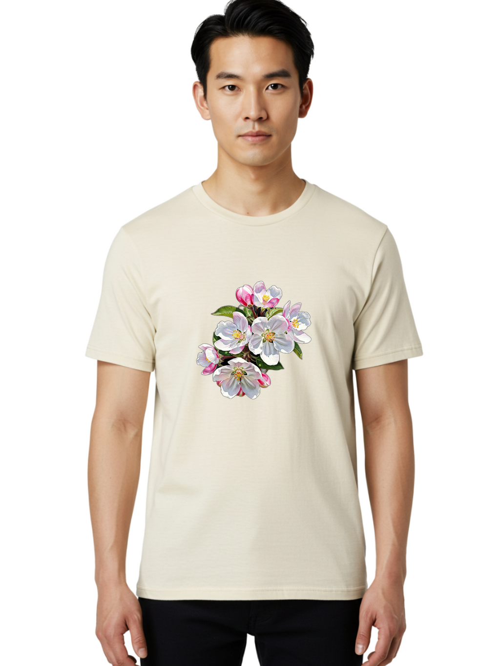 Apple-Blossoms Men'S Graphic Tee, 100% Cotton, Comfortable Casual Summer Wear, Machine Washable, Vintage Camera, Old Camera, Antique Camera, Black Camera, Classic Photography, Photography Equipment, Nostalgic Device, Film Camera, Camera Art Bai579