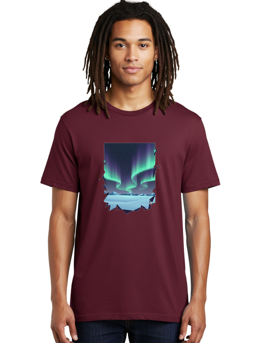 Aurora-Borealis-1 Men'S Graphic Tee, 100% Cotton, Comfortable Casual Summer Wear, Machine Washable, Vintage Camera, Old Camera, Antique Camera, Black Camera, Classic Photography, Photography Equipment, Nostalgic Device, Film Camera, Camera Art Bai580