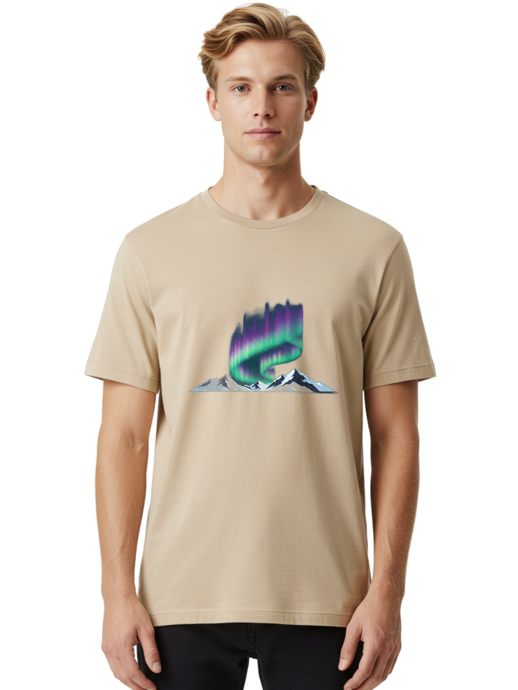 Aurora-Borealis Men'S Graphic Tee, 100% Cotton, Comfortable Casual Summer Wear, Machine Washable, Vintage Camera, Old Camera, Antique Camera, Black Camera, Classic Photography, Photography Equipment, Nostalgic Device, Film Camera, Camera Art Bai581