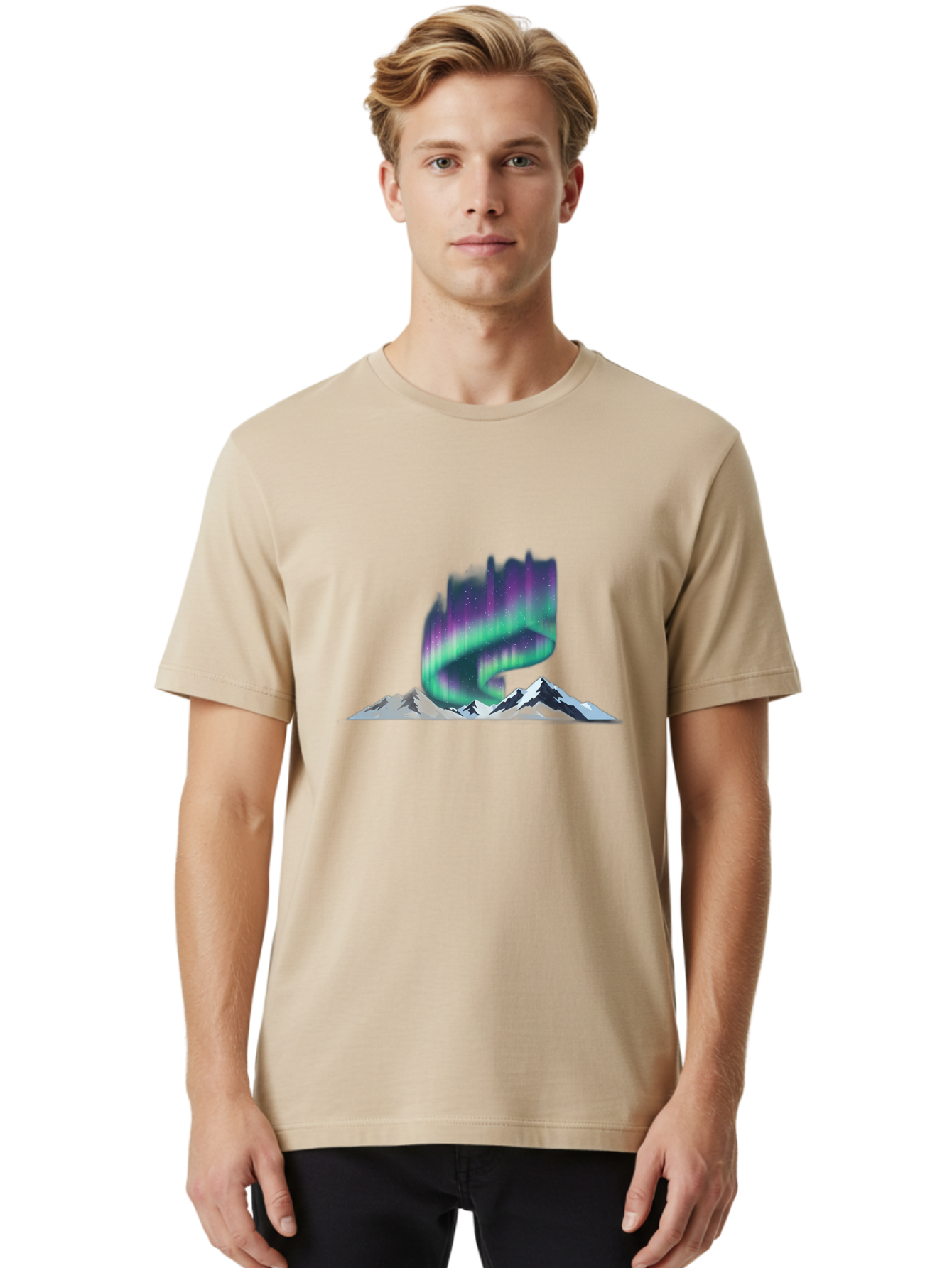 Aurora-Borealis Men'S Graphic Tee, 100% Cotton, Comfortable Casual Summer Wear, Machine Washable, Vintage Camera, Old Camera, Antique Camera, Black Camera, Classic Photography, Photography Equipment, Nostalgic Device, Film Camera, Camera Art Bai581
