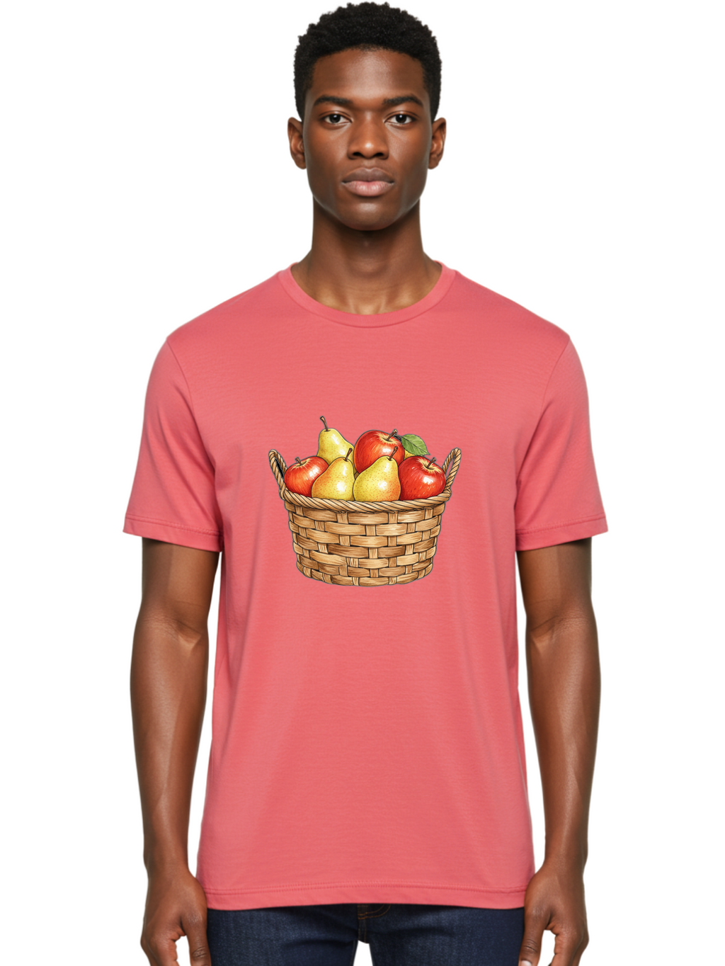 Basket-Of-Apples-And-Pears Men'S Graphic Tee, 100% Cotton, Comfortable Casual Summer Wear, Machine Washable, Vintage Camera, Old Camera, Antique Camera, Black Camera, Classic Photography, Photography Equipment, Nostalgic Device, Film Camera, Bai584
