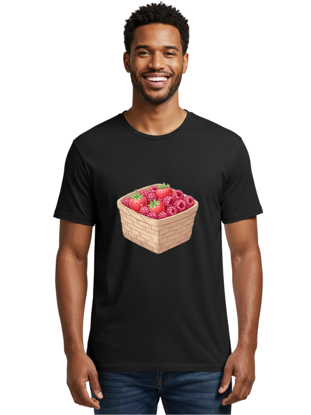 Basket-Of-Berries Men'S Graphic Tee, 100% Cotton, Comfortable Casual Summer Wear, Machine Washable, Vintage Camera, Old Camera, Antique Camera, Black Camera, Classic Photography, Photography Equipment, Nostalgic Device, Film Camera, Camera Art Bai586