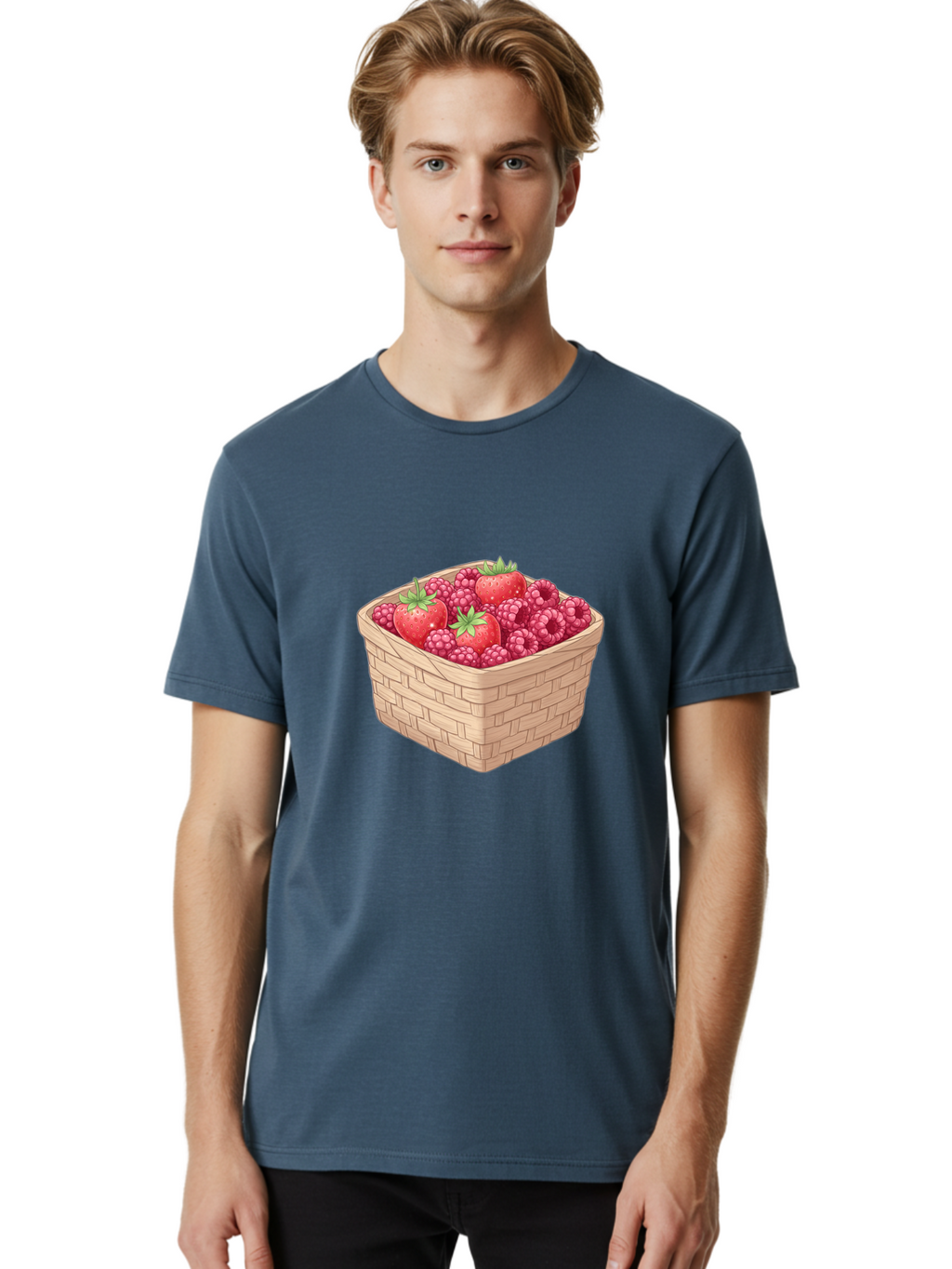 Basket-Of-Berries Men'S Graphic Tee, 100% Cotton, Comfortable Casual Summer Wear, Machine Washable, Vintage Camera, Old Camera, Antique Camera, Black Camera, Classic Photography, Photography Equipment, Nostalgic Device, Film Camera, Camera Art Bai586