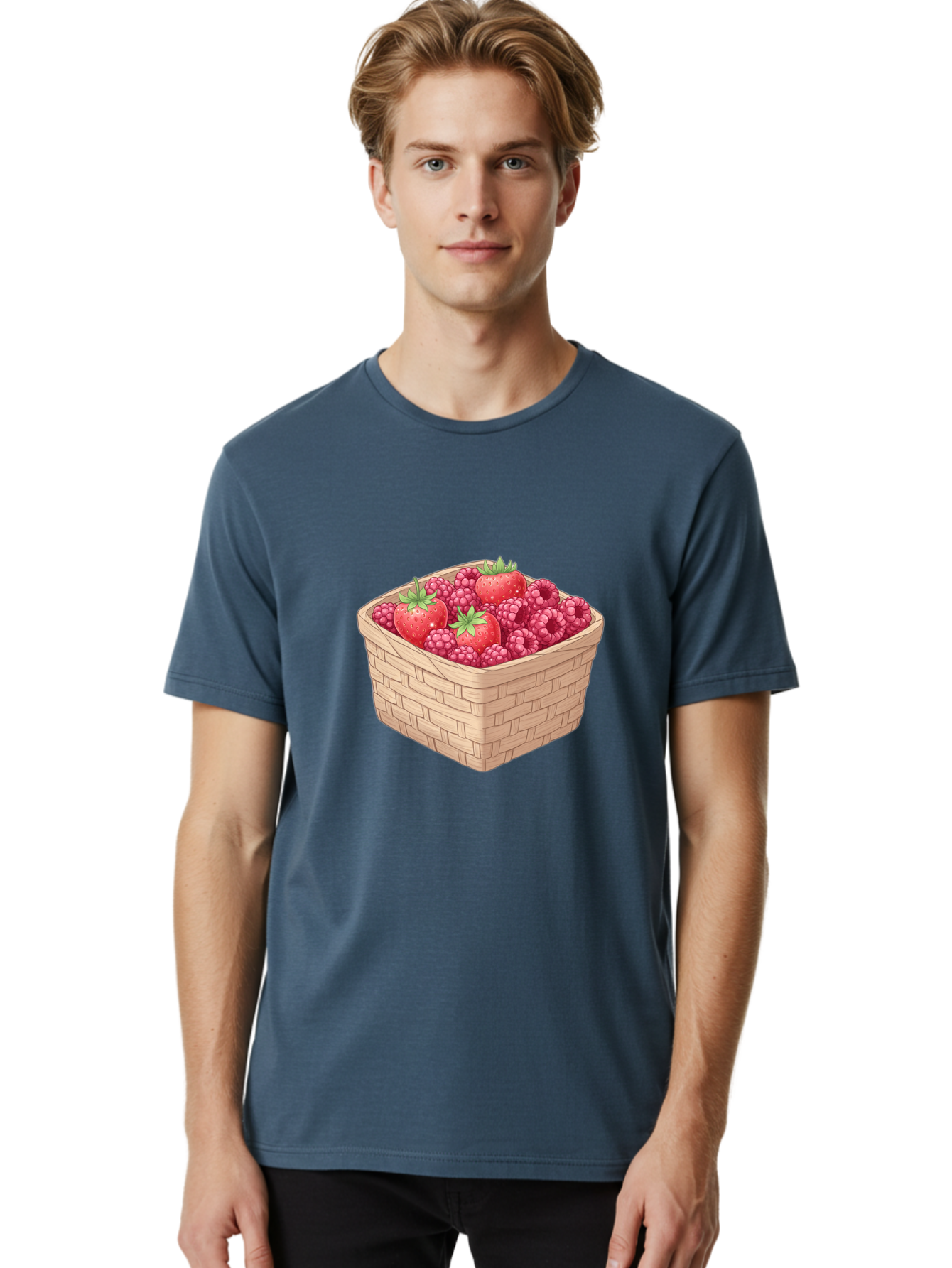 Basket-Of-Berries Men'S Graphic Tee, 100% Cotton, Comfortable Casual Summer Wear, Machine Washable, Vintage Camera, Old Camera, Antique Camera, Black Camera, Classic Photography, Photography Equipment, Nostalgic Device, Film Camera, Camera Art Bai586