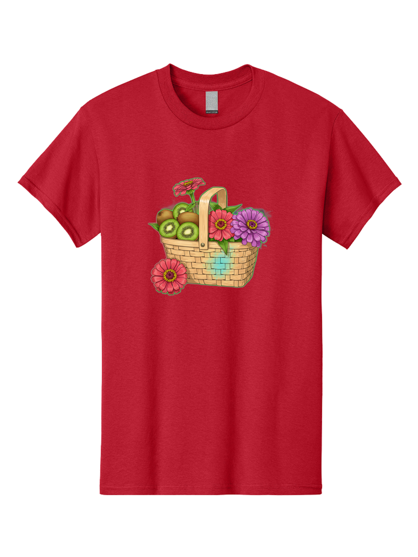 Basket-Of-Flowers-And-Kiwi-Fruits Men'S Graphic Tee, 100% Cotton, Comfortable Casual Summer Wear, Machine Washable, Vintage Camera, Old Camera, Antique Camera, Black Camera, Classic Photography, Photography Equipment, Nostalgic Device, Bai587