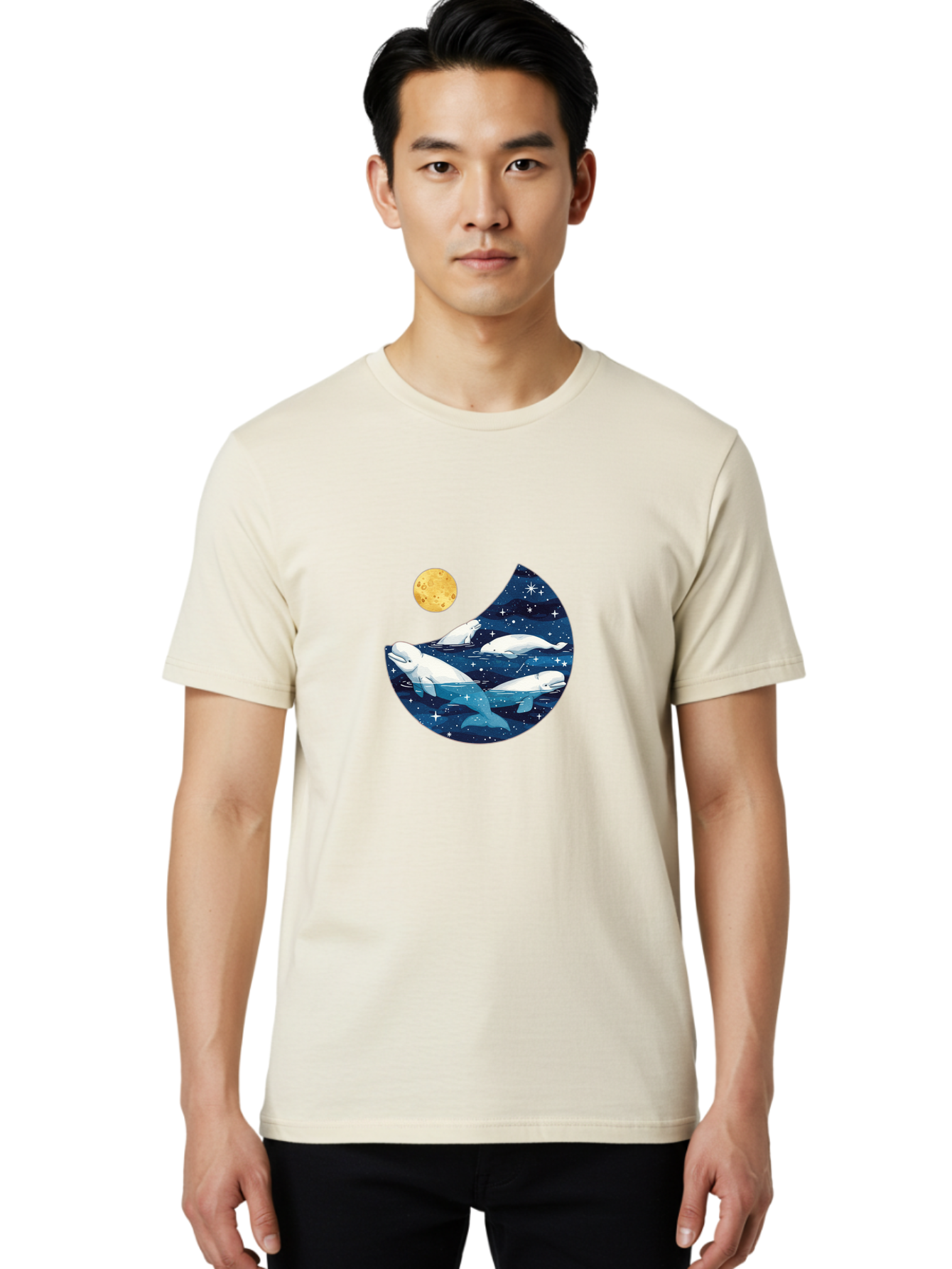 Beluga-Yin-Yang Men'S Graphic Tee, 100% Cotton, Comfortable Casual Summer Wear, Machine Washable, Vintage Camera, Old Camera, Antique Camera, Black Camera, Classic Photography, Photography Equipment, Nostalgic Device, Film Camera, Camera Art Bai589