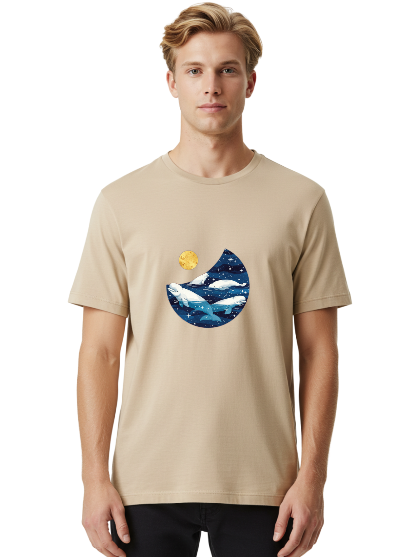Beluga-Yin-Yang Men'S Graphic Tee, 100% Cotton, Comfortable Casual Summer Wear, Machine Washable, Vintage Camera, Old Camera, Antique Camera, Black Camera, Classic Photography, Photography Equipment, Nostalgic Device, Film Camera, Camera Art Bai589