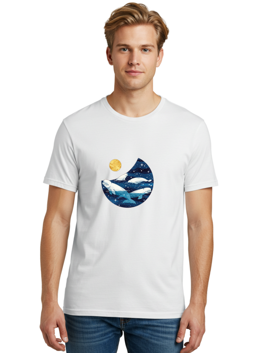 Beluga-Yin-Yang Men'S Graphic Tee, 100% Cotton, Comfortable Casual Summer Wear, Machine Washable, Vintage Camera, Old Camera, Antique Camera, Black Camera, Classic Photography, Photography Equipment, Nostalgic Device, Film Camera, Camera Art Bai589