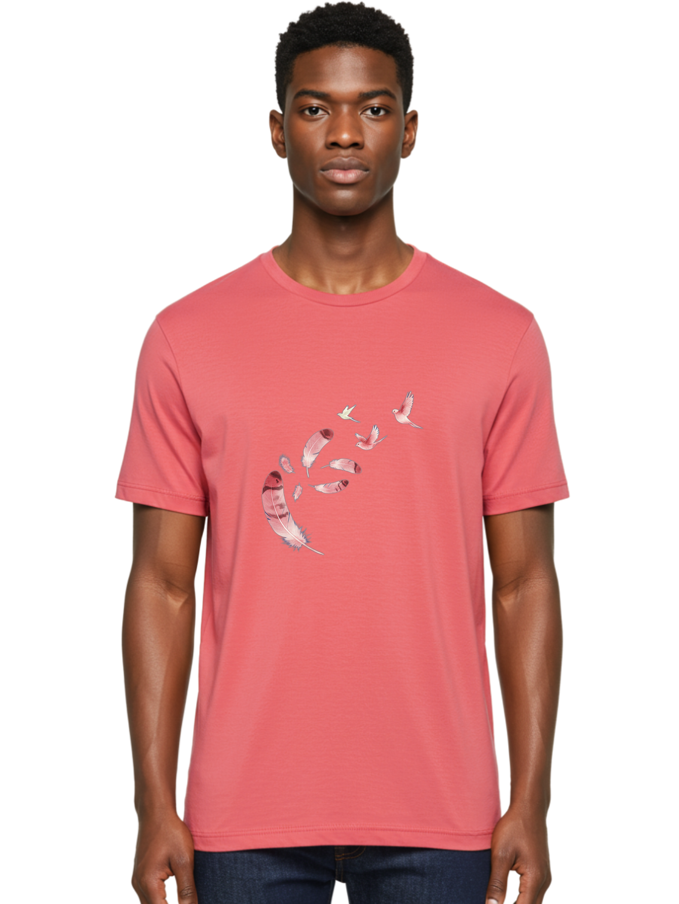 Birds-And-Feathers Men'S Graphic Tee, 100% Cotton, Comfortable Casual Summer Wear, Machine Washable, Vintage Camera, Old Camera, Antique Camera, Black Camera, Classic Photography, Photography Equipment, Nostalgic Device, Film Camera, Bai590