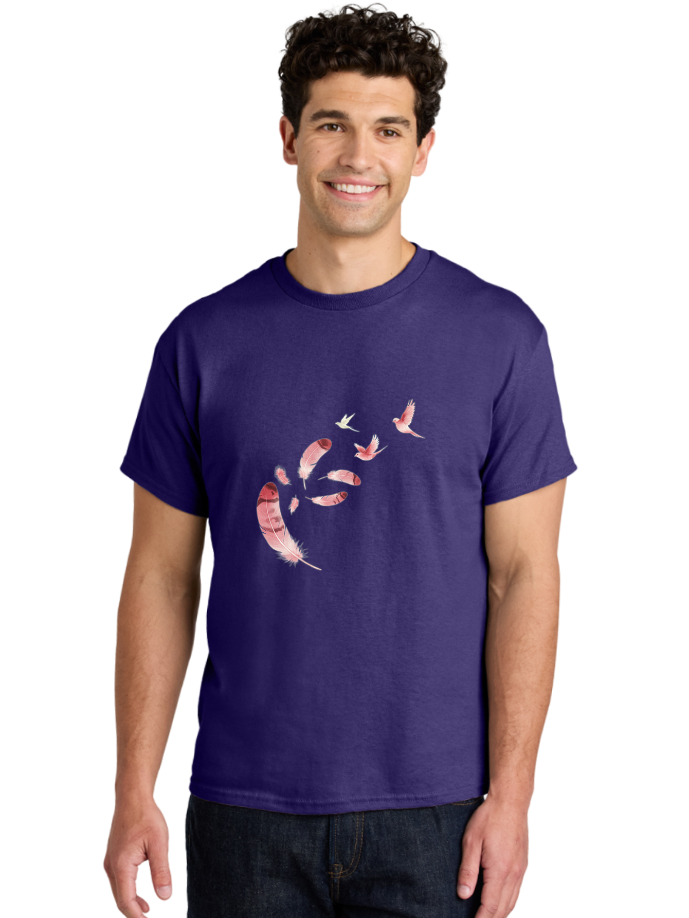 Birds-And-Feathers Men'S Graphic Tee, 100% Cotton, Comfortable Casual Summer Wear, Machine Washable, Vintage Camera, Old Camera, Antique Camera, Black Camera, Classic Photography, Photography Equipment, Nostalgic Device, Film Camera, Bai590