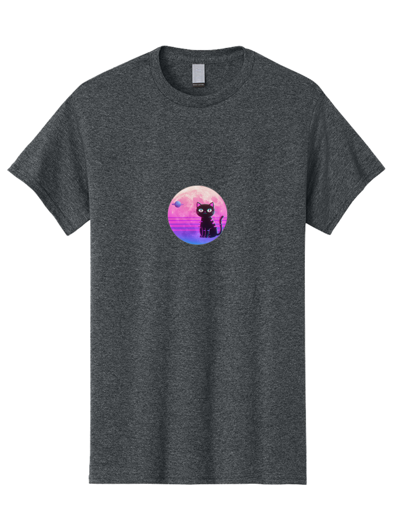 Black-Cat-1 Men'S Graphic Tee, 100% Cotton, Comfortable Casual Summer Wear, Machine Washable, Vintage Camera, Old Camera, Antique Camera, Black Camera, Classic Photography, Photography Equipment, Nostalgic Device, Film Camera, Camera Art Bai591