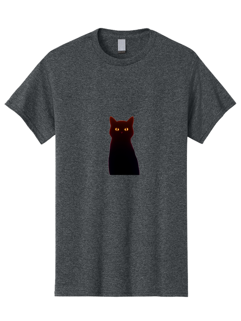 Black-Cat-With-Glowing-Eyes Men'S Graphic Tee, 100% Cotton, Comfortable Casual Summer Wear, Machine Washable, Vintage Camera, Old Camera, Antique Camera, Black Camera, Classic Photography, Photography Equipment, Nostalgic Device, Film Camera, Bai595