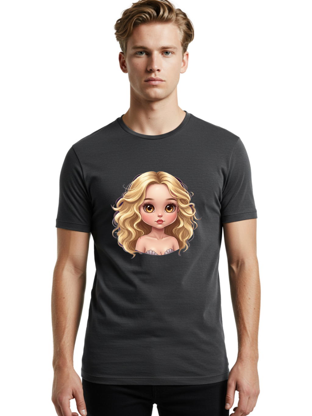 Blonde-Girl Men'S Graphic Tee, 100% Cotton, Comfortable Casual Summer Wear, Machine Washable, Vintage Camera, Old Camera, Antique Camera, Black Camera, Classic Photography, Photography Equipment, Nostalgic Device, Film Camera, Camera Art Bai597