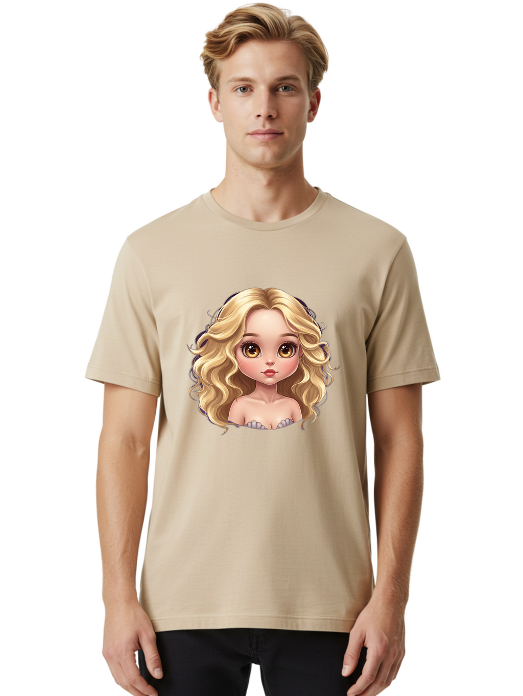 Blonde-Girl Men'S Graphic Tee, 100% Cotton, Comfortable Casual Summer Wear, Machine Washable, Vintage Camera, Old Camera, Antique Camera, Black Camera, Classic Photography, Photography Equipment, Nostalgic Device, Film Camera, Camera Art Bai597