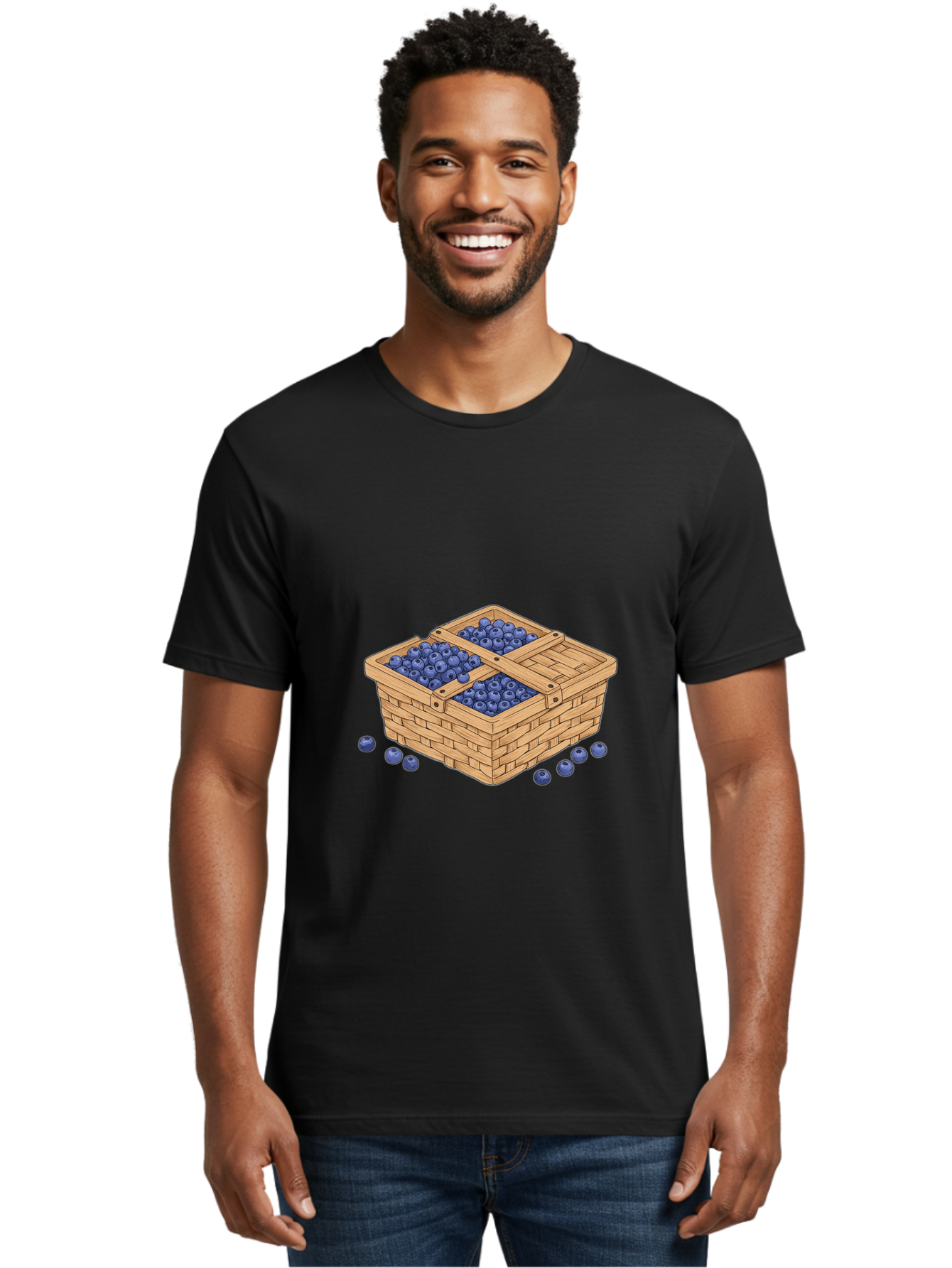 Blueberries Men'S Graphic Tee, 100% Cotton, Comfortable Casual Summer Wear, Machine Washable, Vintage Camera, Old Camera, Antique Camera, Black Camera, Classic Photography, Photography Equipment, Nostalgic Device, Film Camera, Camera Art Bai600
