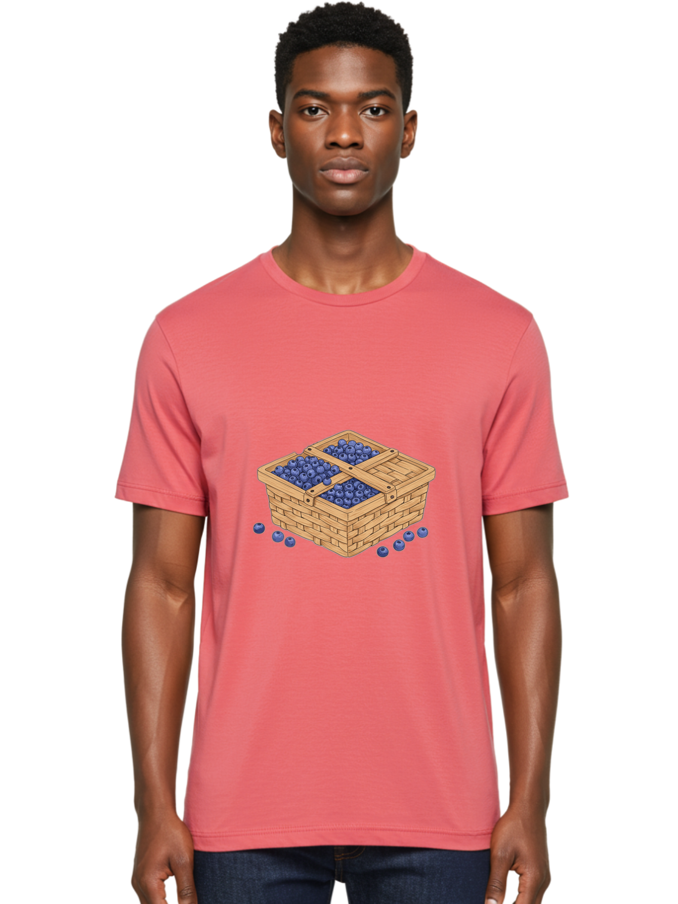 Blueberries Men'S Graphic Tee, 100% Cotton, Comfortable Casual Summer Wear, Machine Washable, Vintage Camera, Old Camera, Antique Camera, Black Camera, Classic Photography, Photography Equipment, Nostalgic Device, Film Camera, Camera Art Bai600