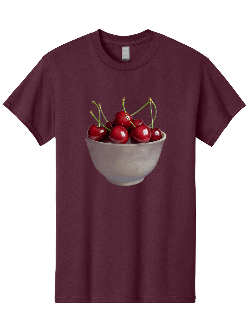 Bowl-Of-Cherries-1 Men'S Graphic Tee, 100% Cotton, Comfortable Casual Summer Wear, Machine Washable, Vintage Camera, Old Camera, Antique Camera, Black Camera, Classic Photography, Photography Equipment, Nostalgic Device, Film Camera, Bai601