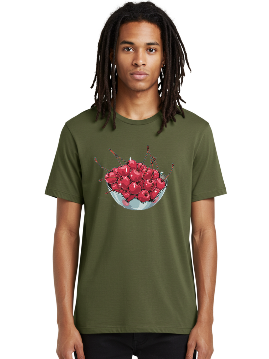 Bowl-Of-Cherries Men'S Graphic Tee, 100% Cotton, Comfortable Casual Summer Wear, Machine Washable, Vintage Camera, Old Camera, Antique Camera, Black Camera, Classic Photography, Photography Equipment, Nostalgic Device, Film Camera, Camera Art Bai602
