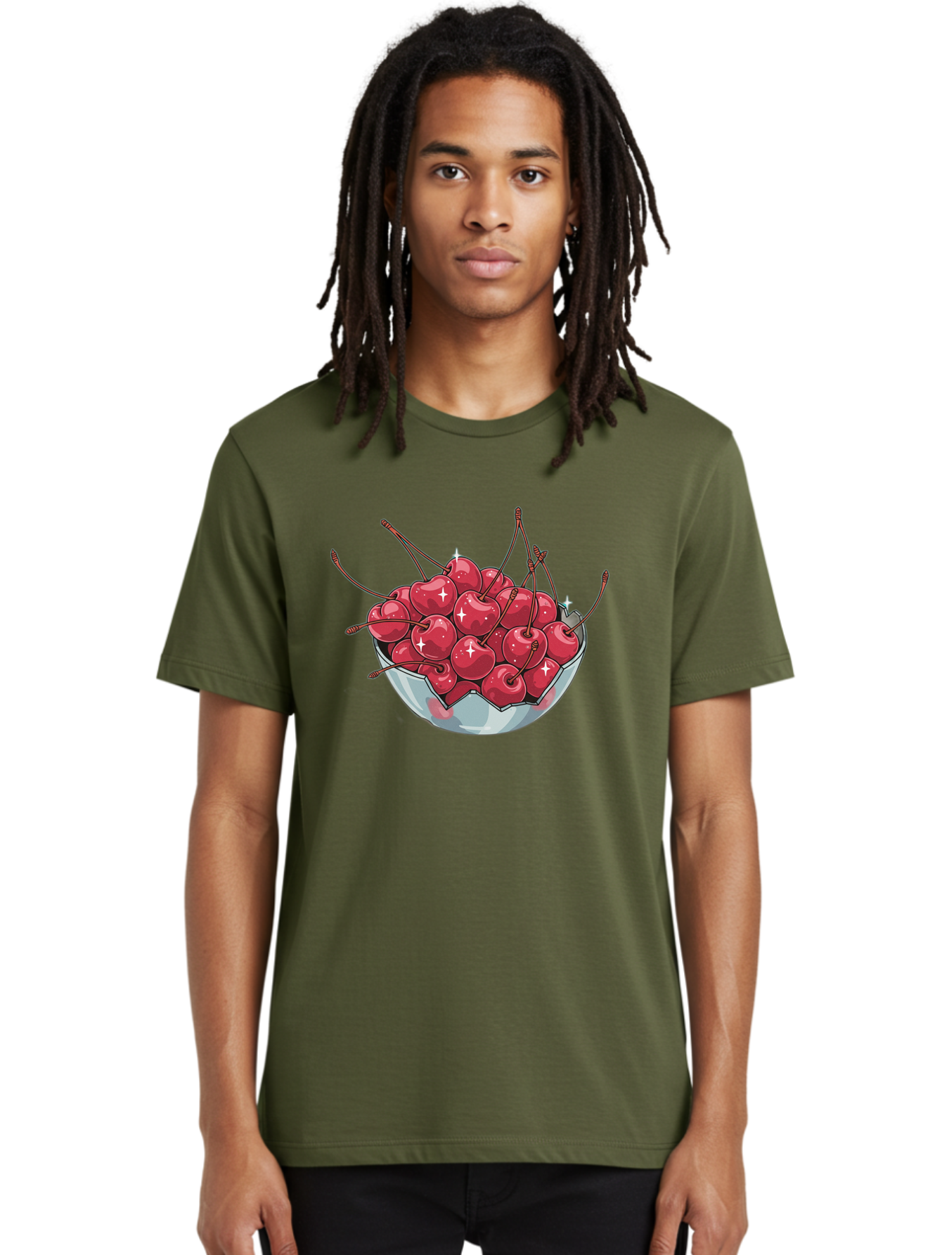 Bowl-Of-Cherries Men'S Graphic Tee, 100% Cotton, Comfortable Casual Summer Wear, Machine Washable, Vintage Camera, Old Camera, Antique Camera, Black Camera, Classic Photography, Photography Equipment, Nostalgic Device, Film Camera, Camera Art Bai602