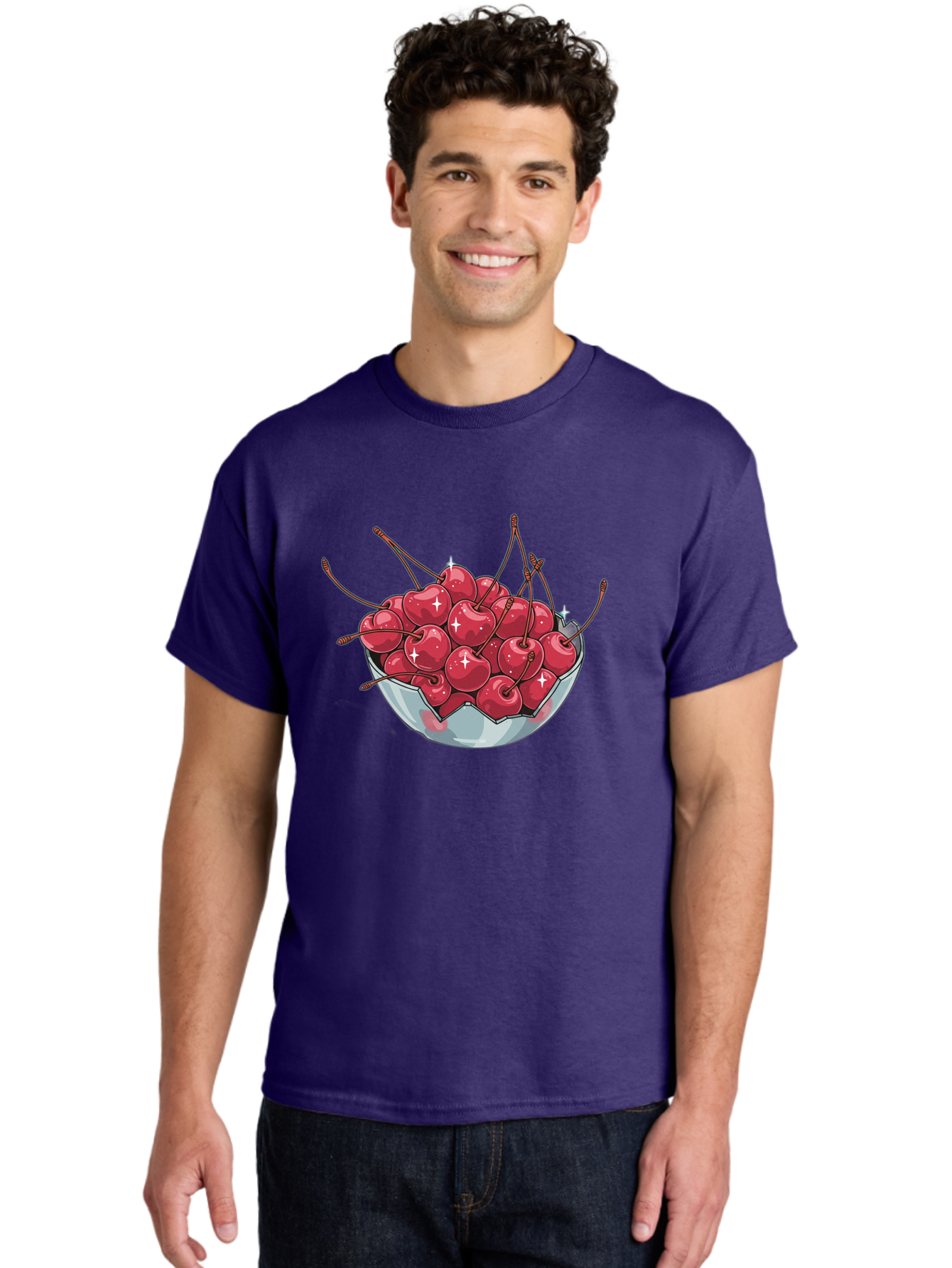 Bowl-Of-Cherries Men'S Graphic Tee, 100% Cotton, Comfortable Casual Summer Wear, Machine Washable, Vintage Camera, Old Camera, Antique Camera, Black Camera, Classic Photography, Photography Equipment, Nostalgic Device, Film Camera, Camera Art Bai602