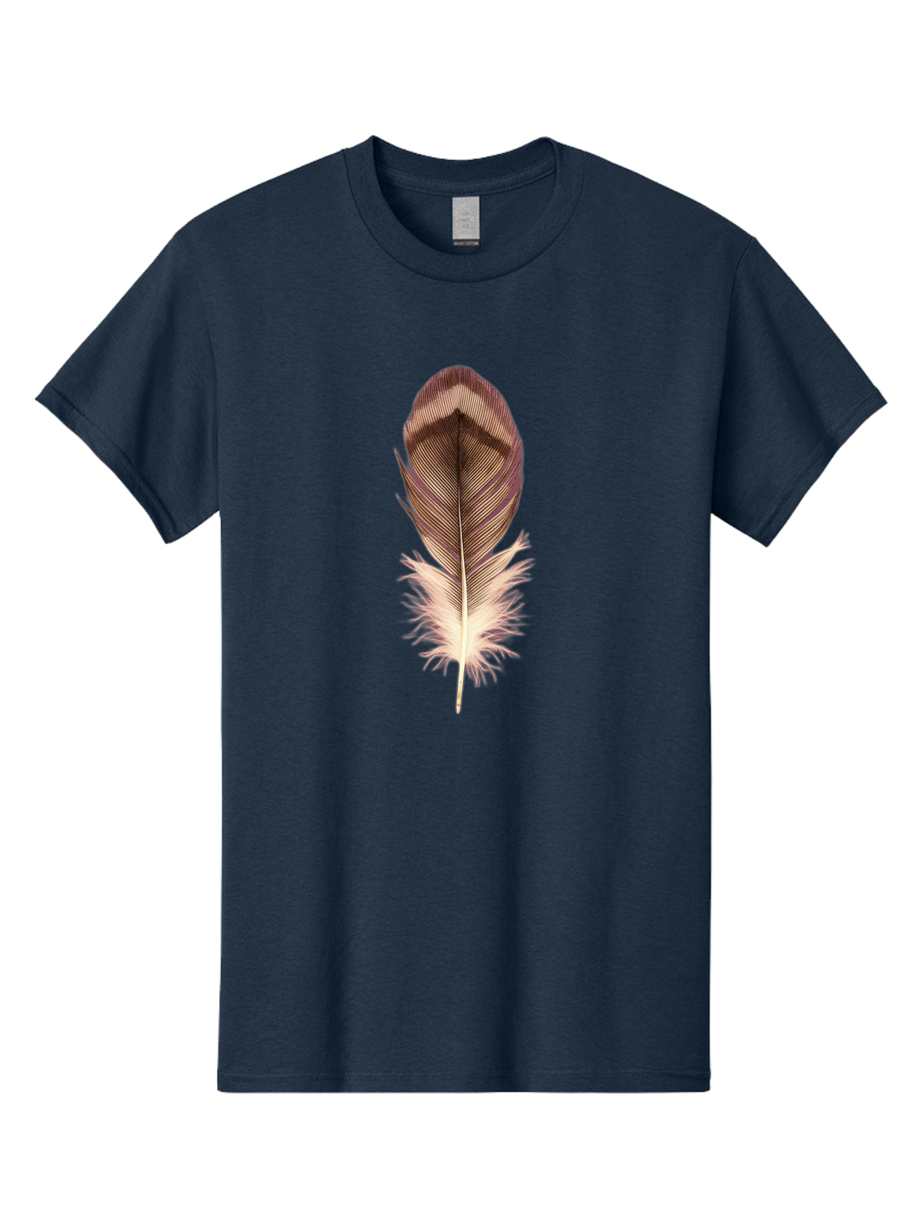 Brown-Feather-1 Men'S Graphic Tee, 100% Cotton, Comfortable Casual Summer Wear, Machine Washable, Vintage Camera, Old Camera, Antique Camera, Black Camera, Classic Photography, Photography Equipment, Nostalgic Device, Film Camera, Camera Art Bai603