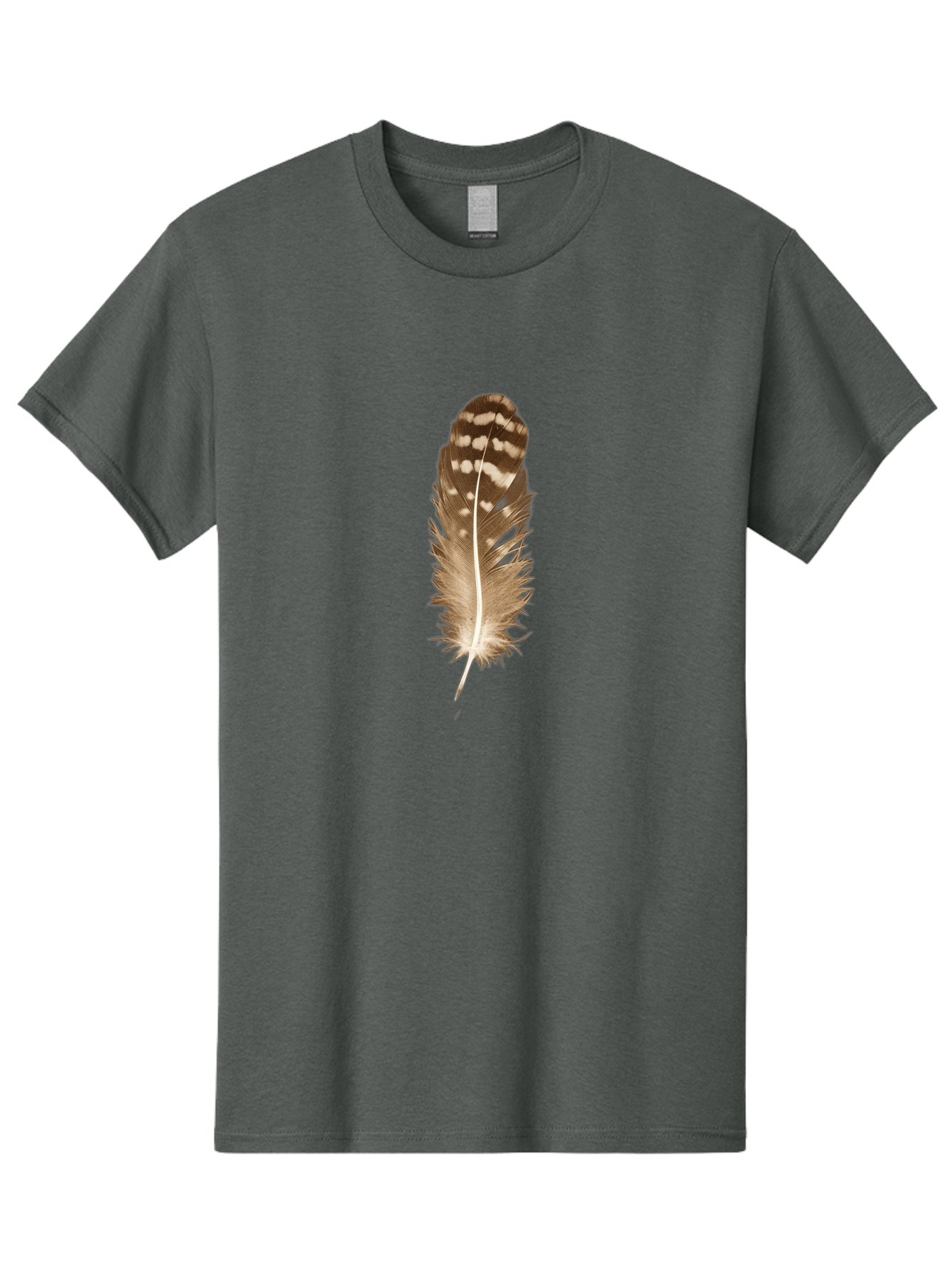 Brown-Feather Men'S Graphic Tee, 100% Cotton, Comfortable Casual Summer Wear, Machine Washable, Vintage Camera, Old Camera, Antique Camera, Black Camera, Classic Photography, Photography Equipment, Nostalgic Device, Film Camera, Camera Art Bai605